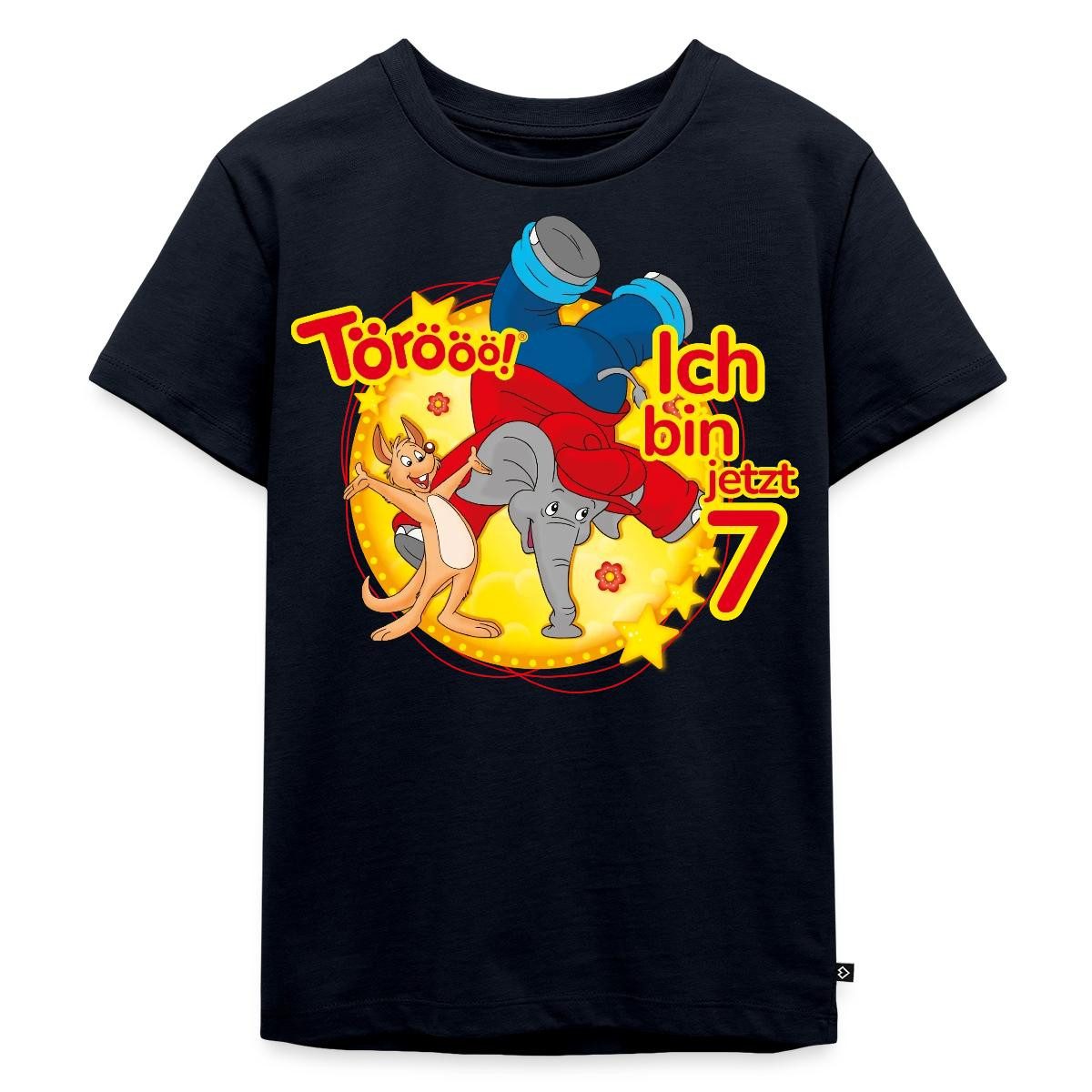 Spreadshirt T-Shirt Benjamin Blümchen Ich Bin Jetzt 7 Kinder Premium T-Shirt (1-tlg)