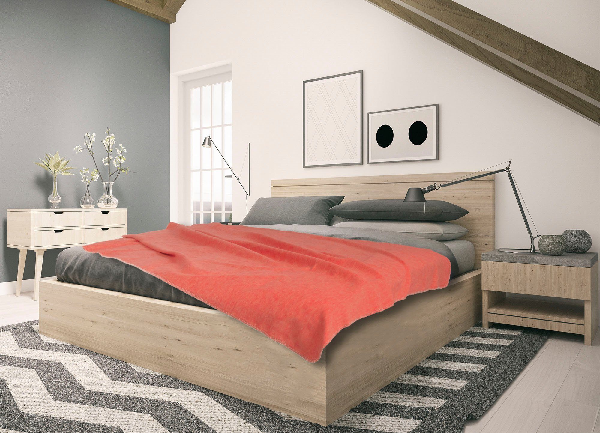 Wohndecke Kuscheldecke, SETEX, mit Ziernaht in günstig online kaufen