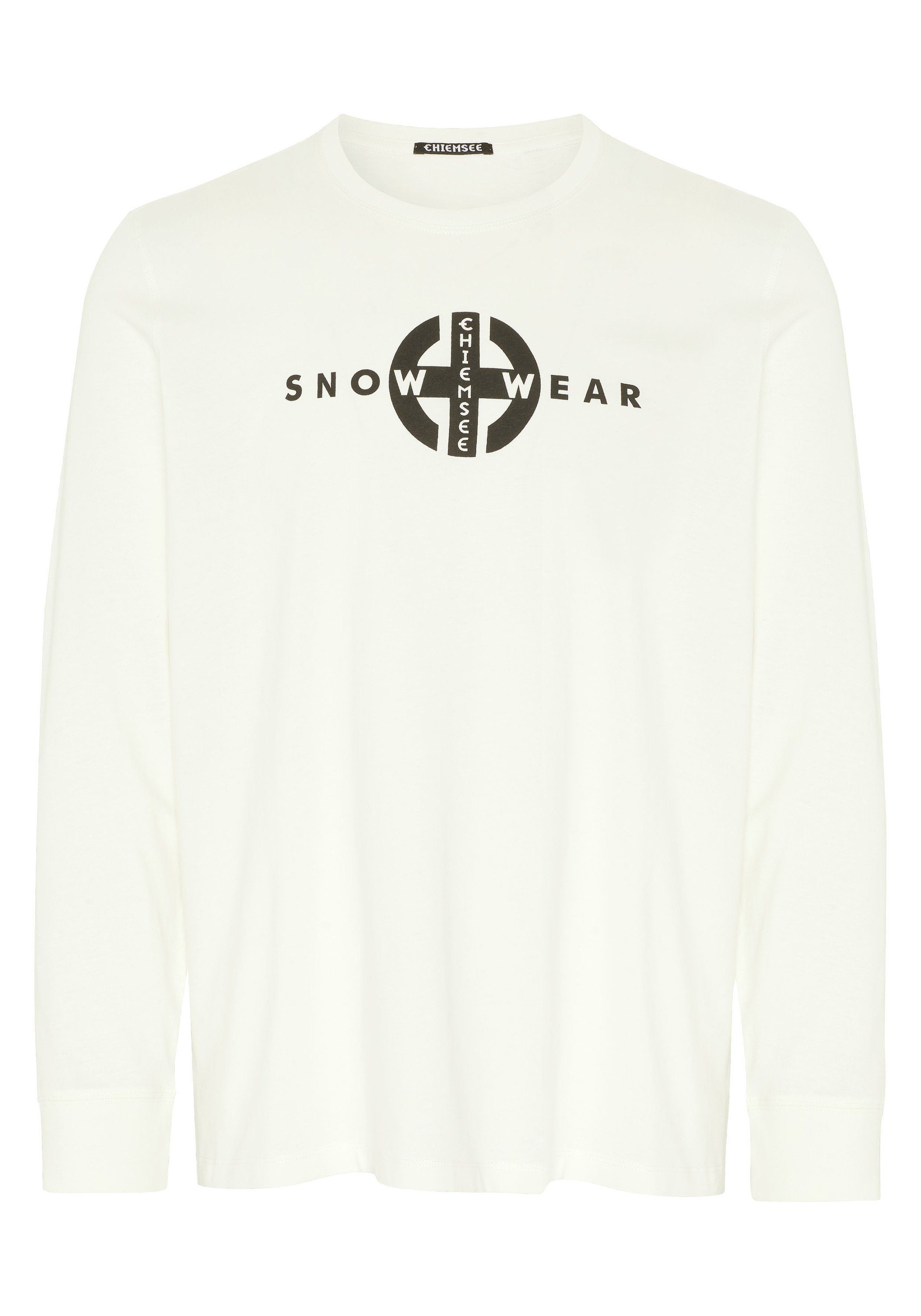 Chiemsee Longsleeve Jersey-Longsleeve mit SNOW-WEAR-Schriftzug 1 weiß