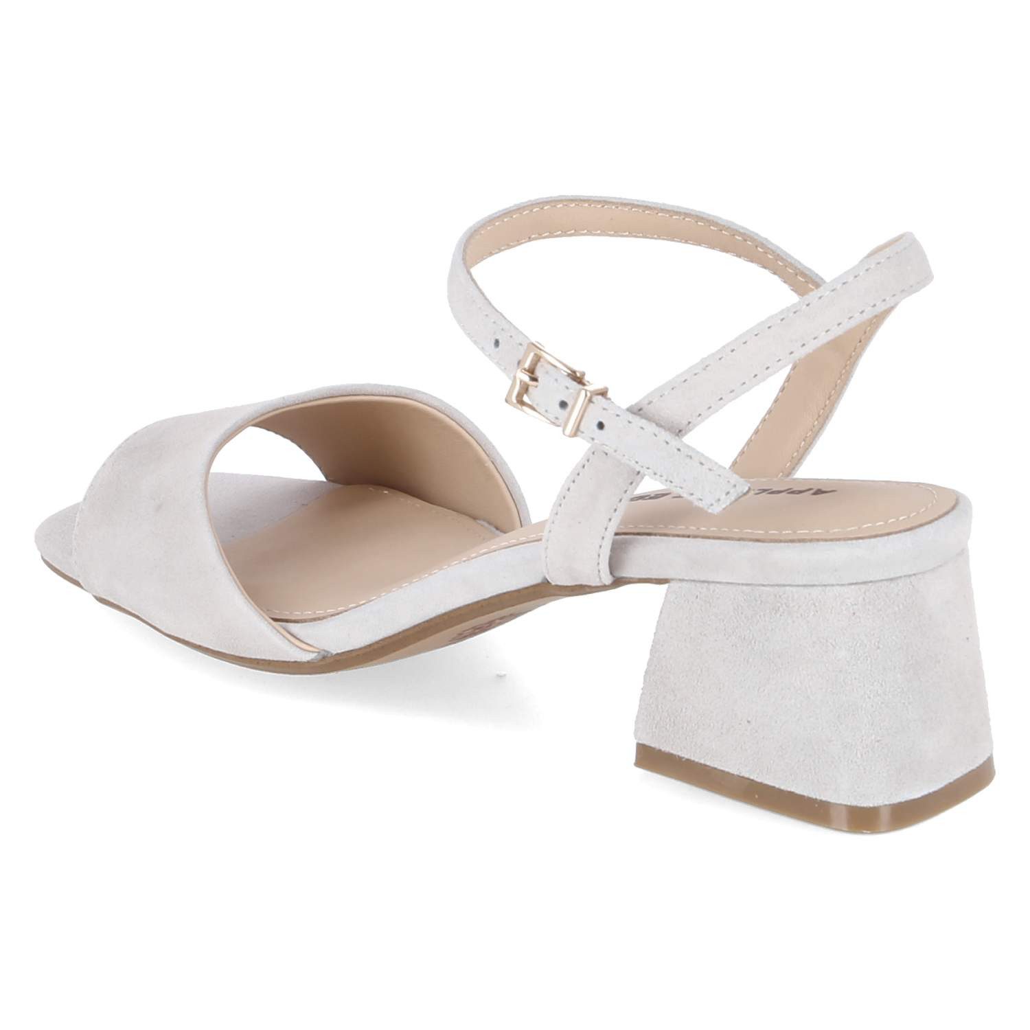 Apple of Eden Apple of Eden FLORE 54 sky green Damen Rauleder grey Sandalette