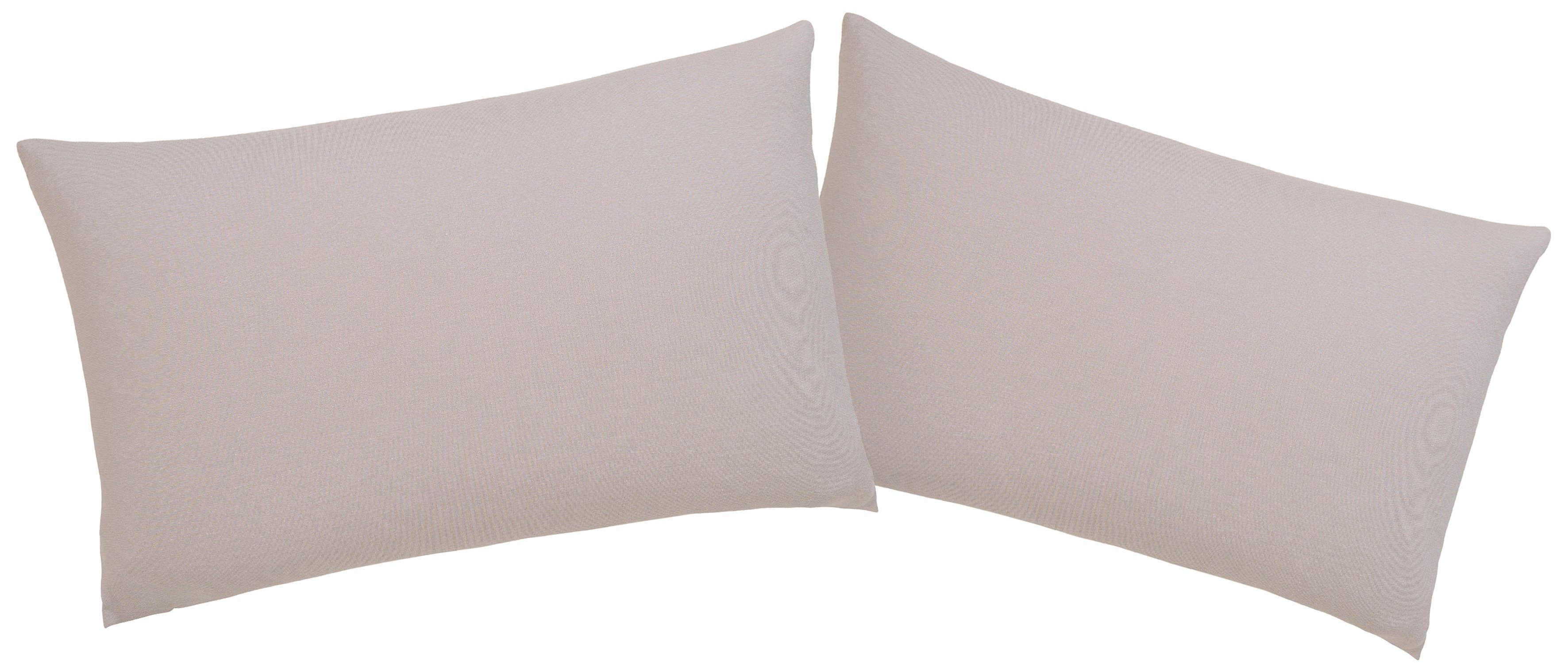 OTTO home Kissenbezüge Cremona2 100% Baumwoll-Jersey mit Reißverschluss, (2 Stück), Kissenhülle in diversen Größen