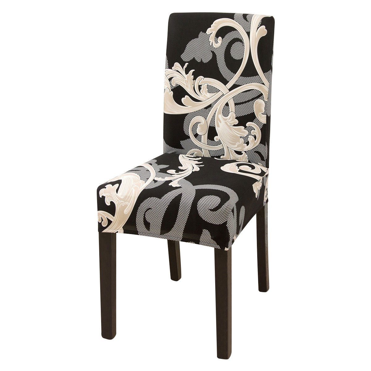 Rosnek Stuhlhusse Stretch,Blumen Geometrisches Muster,für Bankett Esszimmer günstig online kaufen