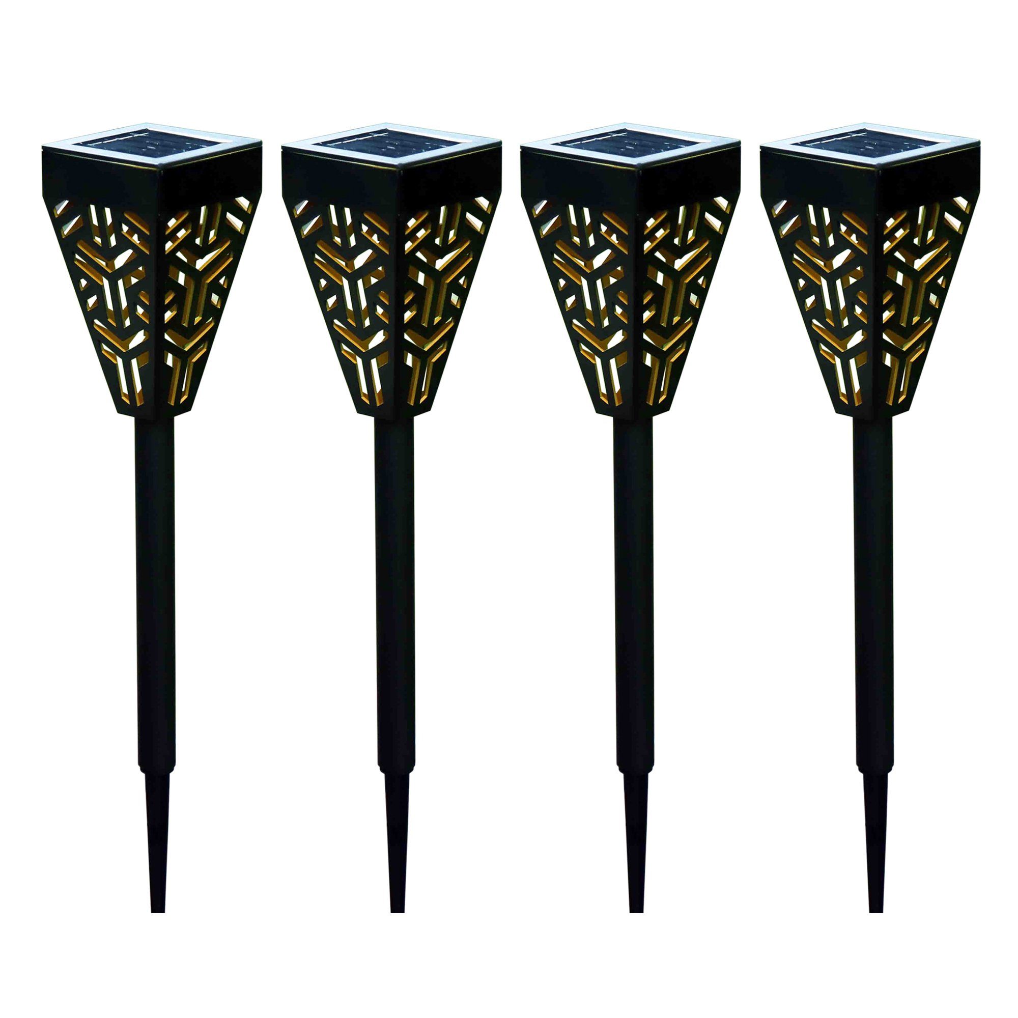 HTI-Living LED Solarleuchte Solarfackel 4er Set Soley, Gartenstecker Solarl günstig online kaufen