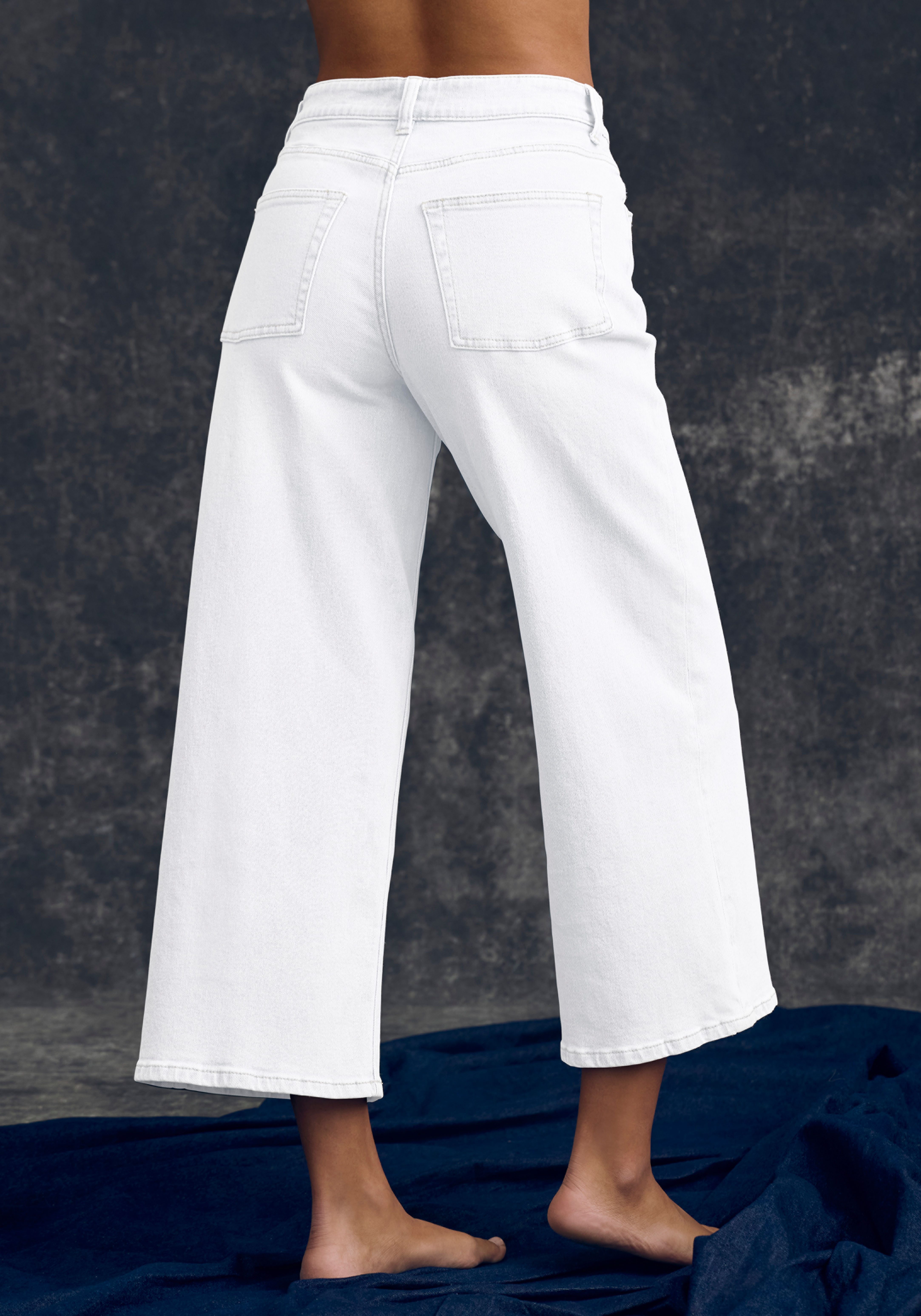 LASCANA 7/8-Jeans aus Baumwoll-Denim, Straight-Leg