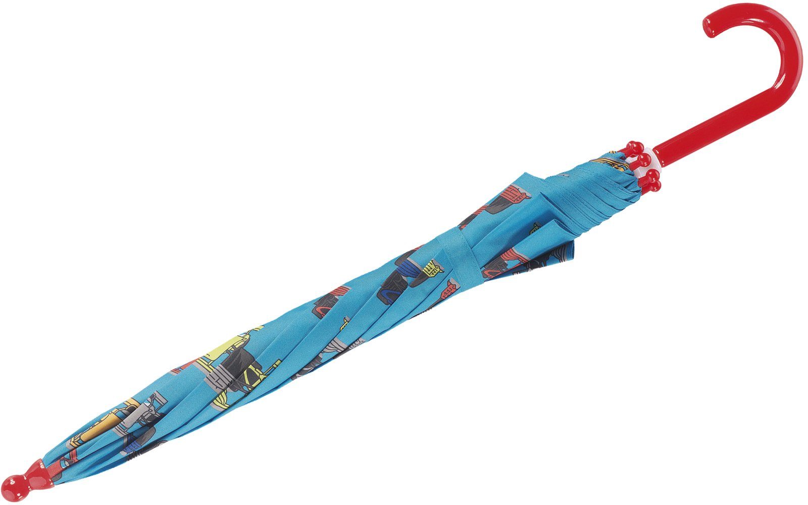 HAPPY RAIN Stockregenschirm leichter Kindergartenschirm mit tollen Motiven, robust, leicht zu öffnen, mit abgerundeten Spitzen