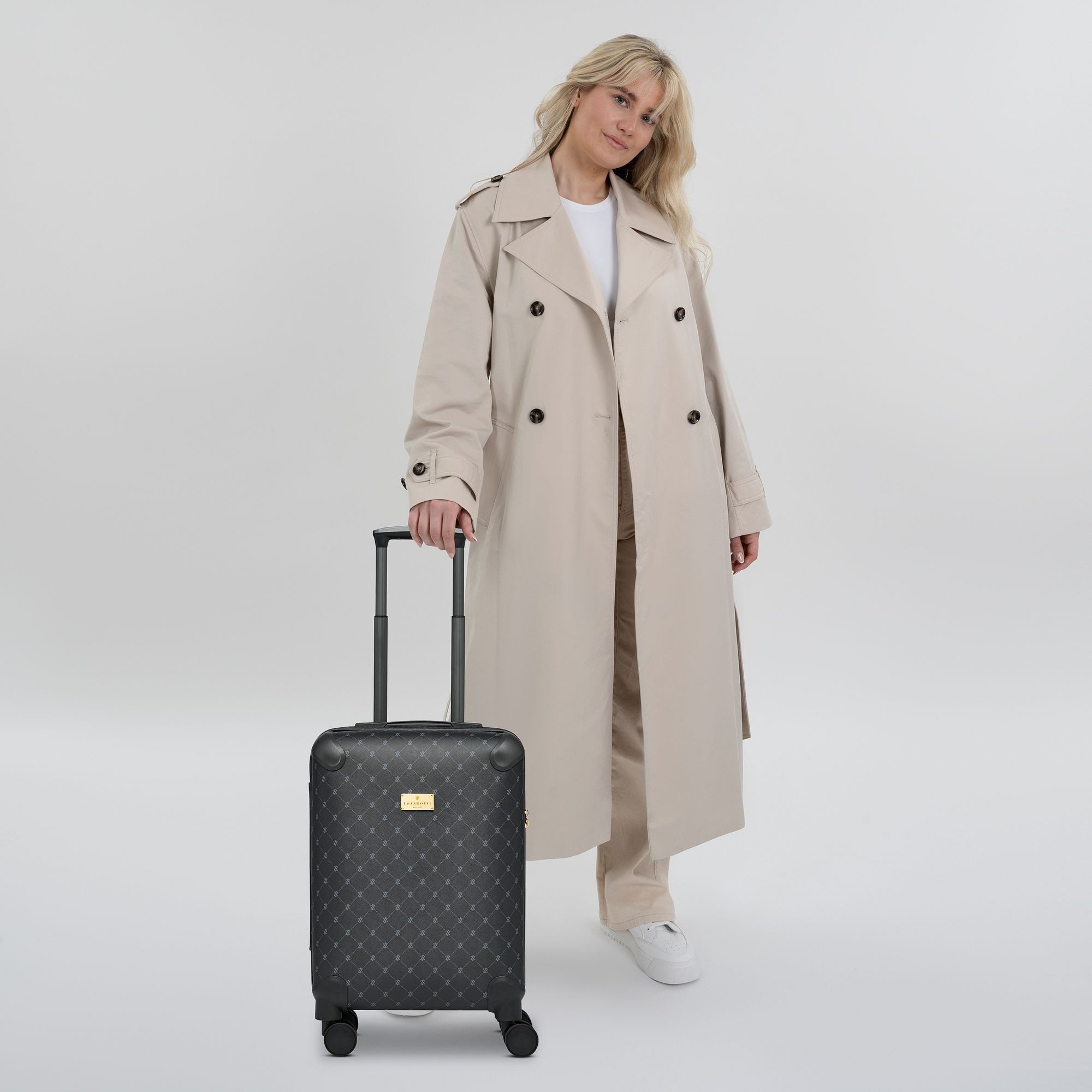 Lazarotti Handgepäck-Trolley Palermo, 4 Rollen, Polypropylen, PVC