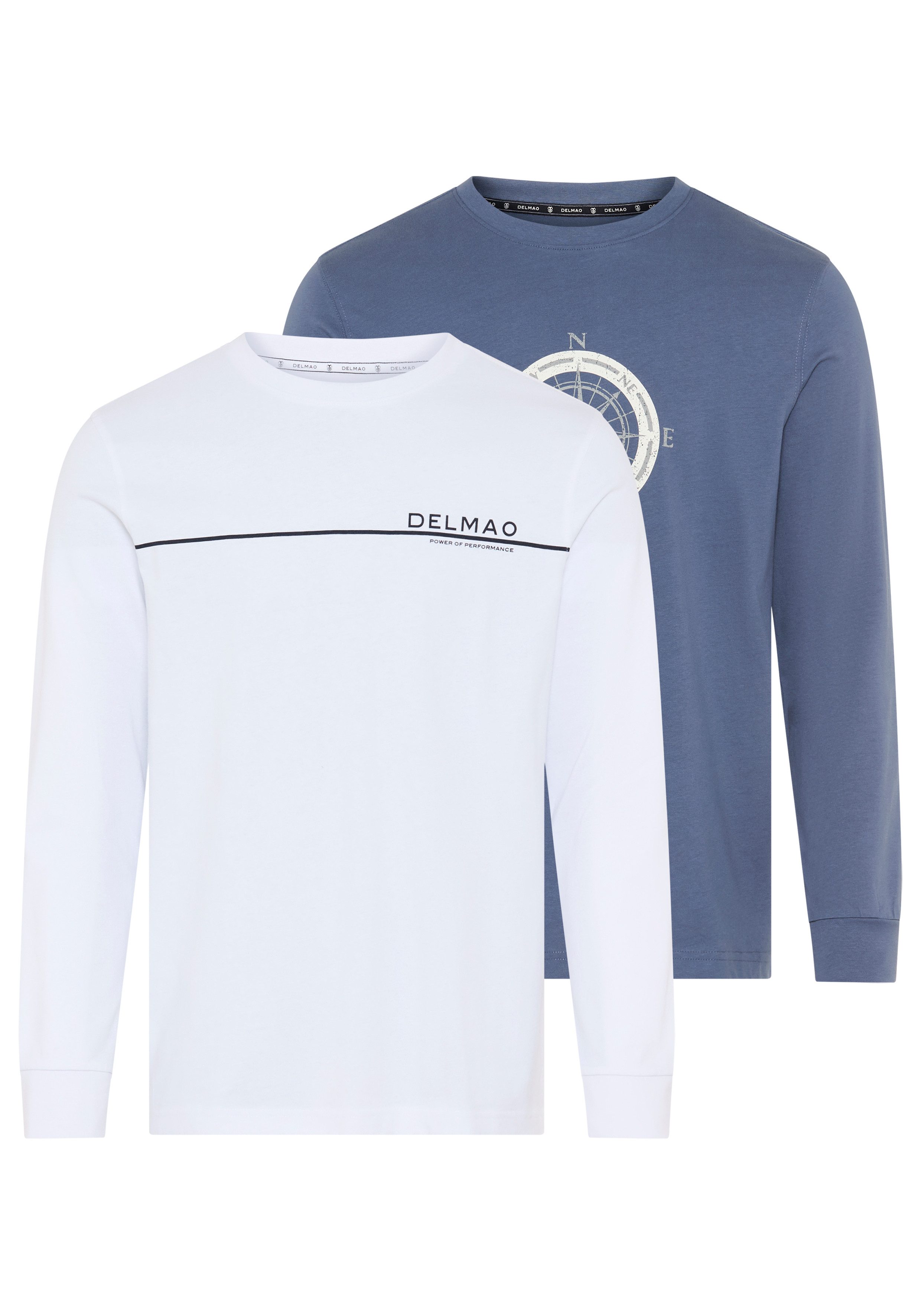 DELMAO Rundhalsshirt Neue Kollektion casual Stil, langarm, schmale Passform günstig online kaufen