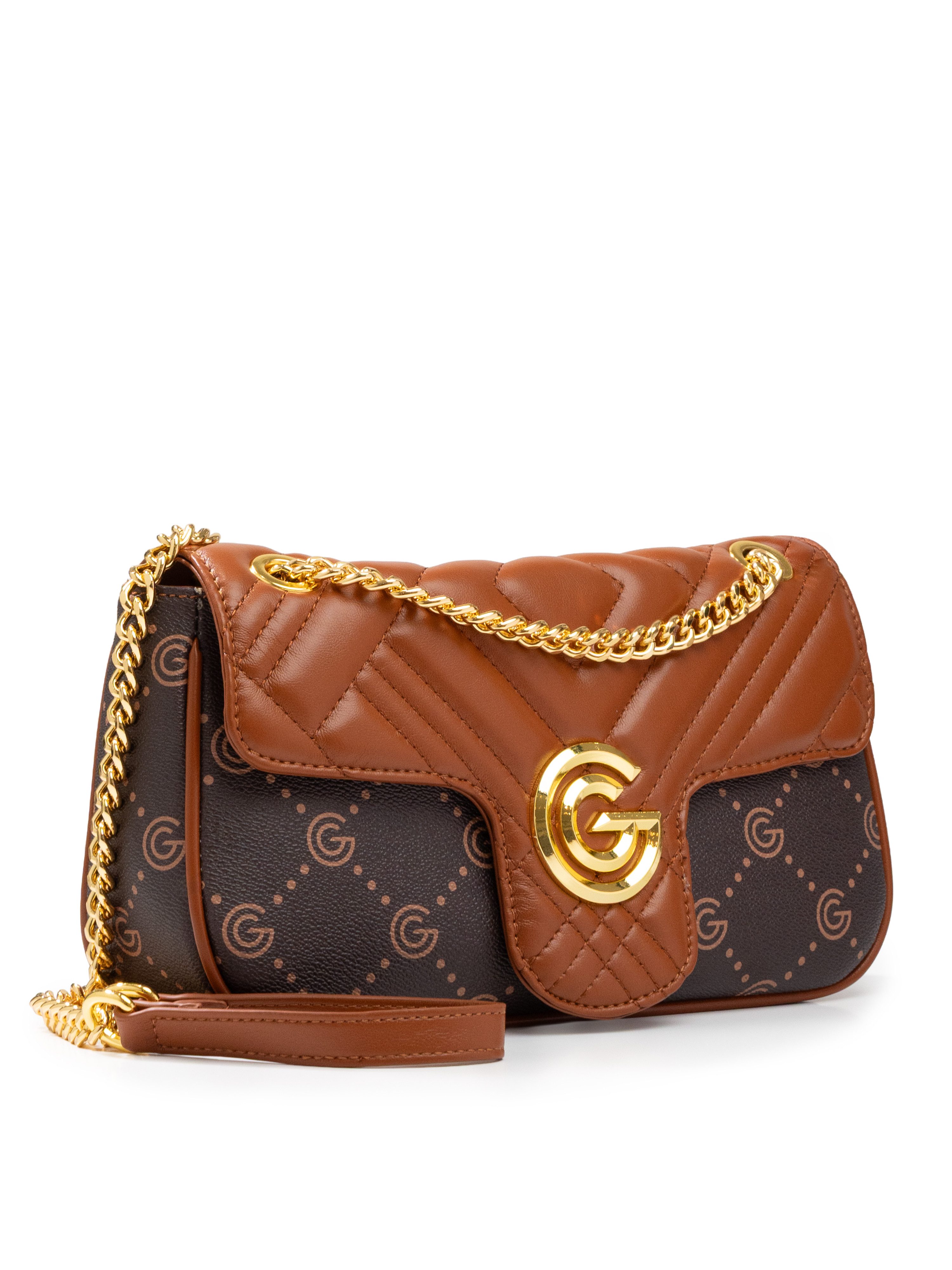 GABRIELLA G By Gabriella Gucci Umhängetasche CINDY, Damen Umhängetasche, Handtasche, Tragetasche mit Logoverzierung