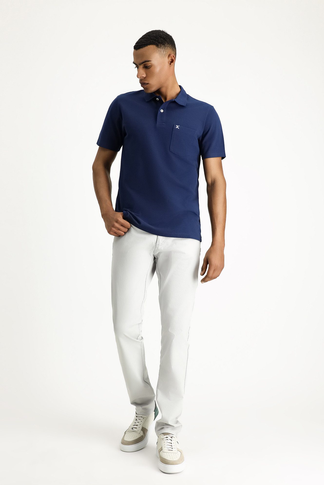KIGILI Poloshirt Regular Fit Polo-Shirt für Herren aus Baumwolle (one pocke günstig online kaufen