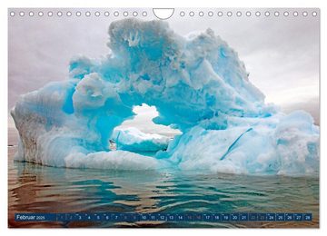 CALVENDO Wandkalender Berge aus Eis (Wandkalender 2025 DIN A4 quer), CALVENDO Monatskalender