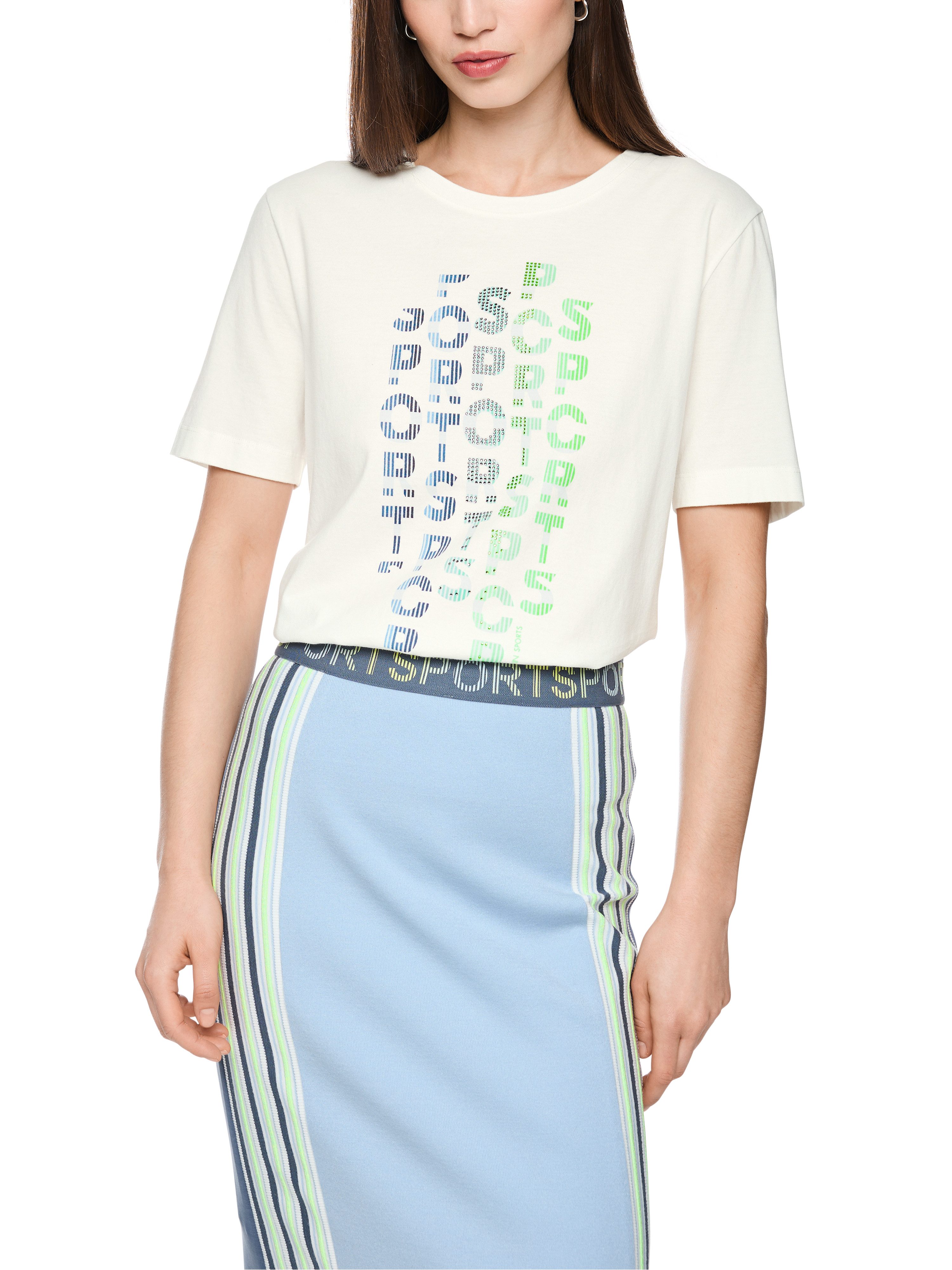 Marc Cain T-Shirt Urban Haze Premium Damenmode mit Aufdruck