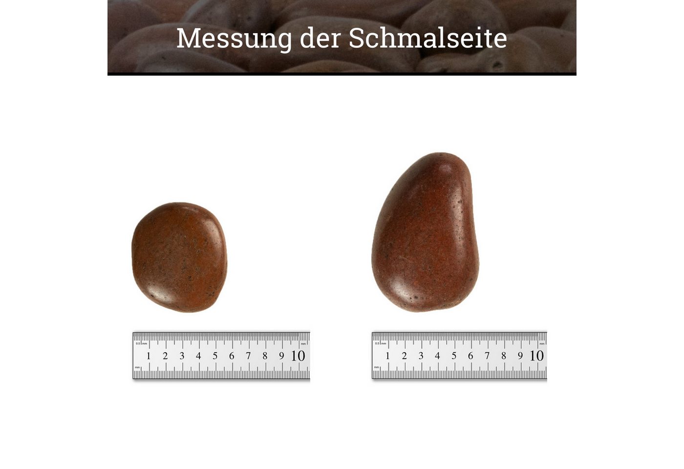 Thumbnail - INTERGARDEN Zierkies Zierkies, rot poliert ca. 5-8 cm - 20kg Sack für den Gartenbereich, (Sack)
