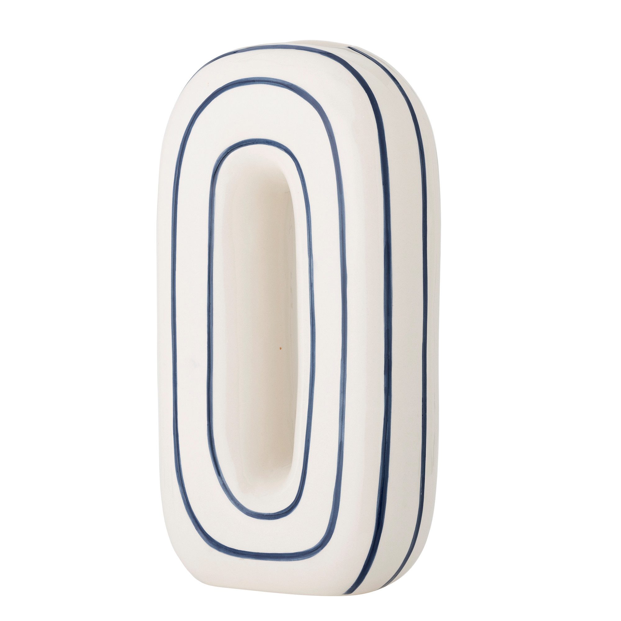 Bloomingville Dekovase Bloomingville Mae Vase, Blau, 18,5 x 32 x 8,5 cm