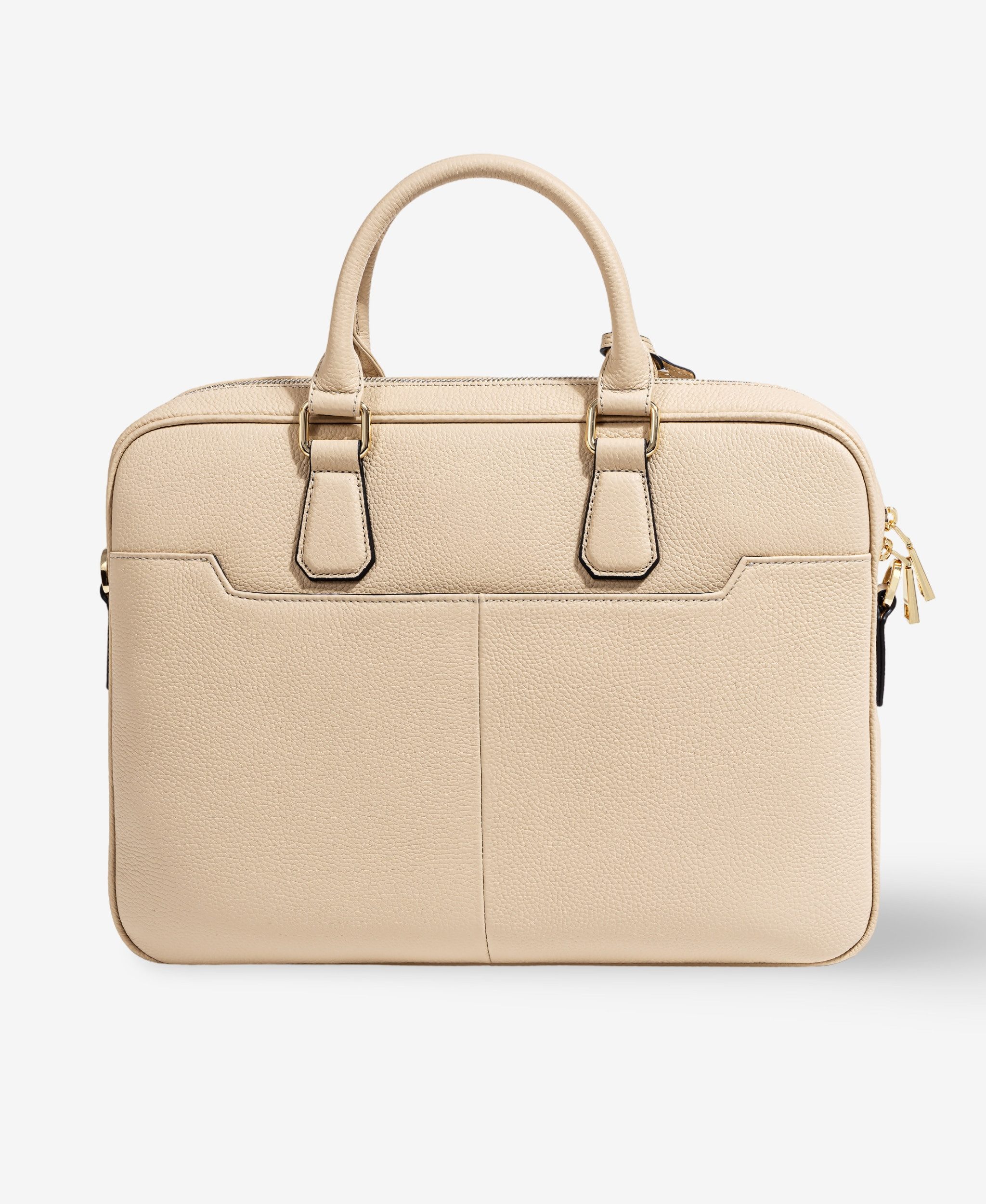 GLAMIRA Laptoptasche Lysandra Beige Aktentasche (1-tlg), echt Leder, mit abnehmbarem Schultergurt