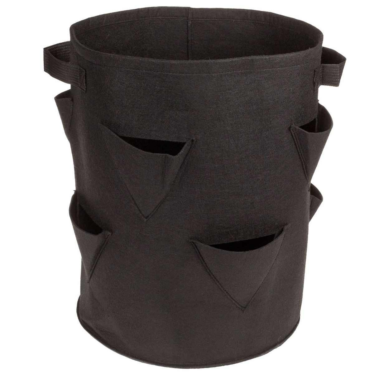 OOTB Anzuchttopf Erdbeer-Pflanzsack Filz 8 Pflanztaschen ca. 35 x 42 cm, wiederverwendbar