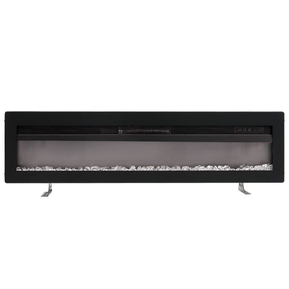DARDVORLAG Elektrokamin Wandkamin Einbaukamin mit Heizung 9 Farbmodi LED Flammeneffekt, 127 x 13 x 32,6cm