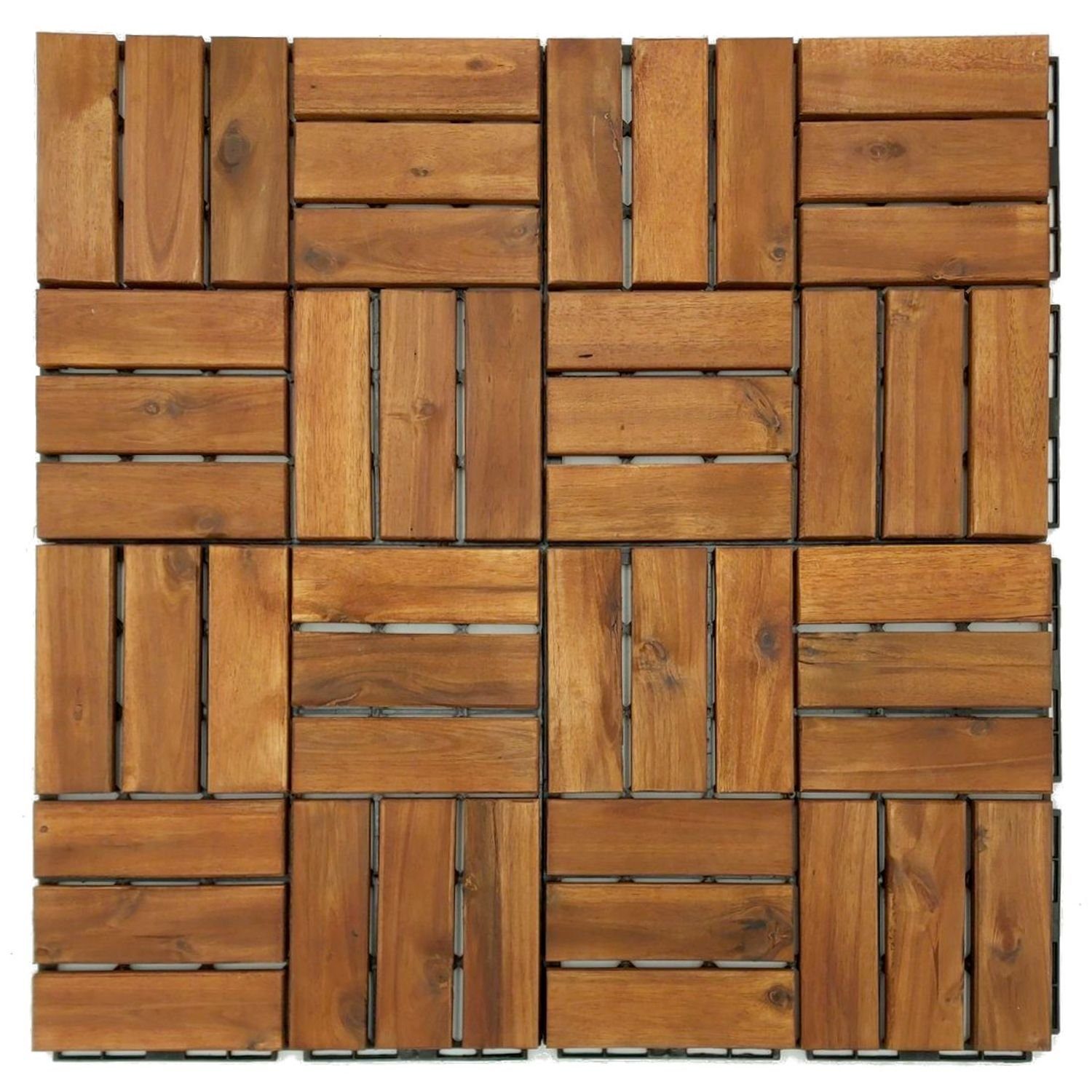 BURI Holzfliesen 3m² Holzfliesen Terrassenfliesen Holz günstig online kaufen