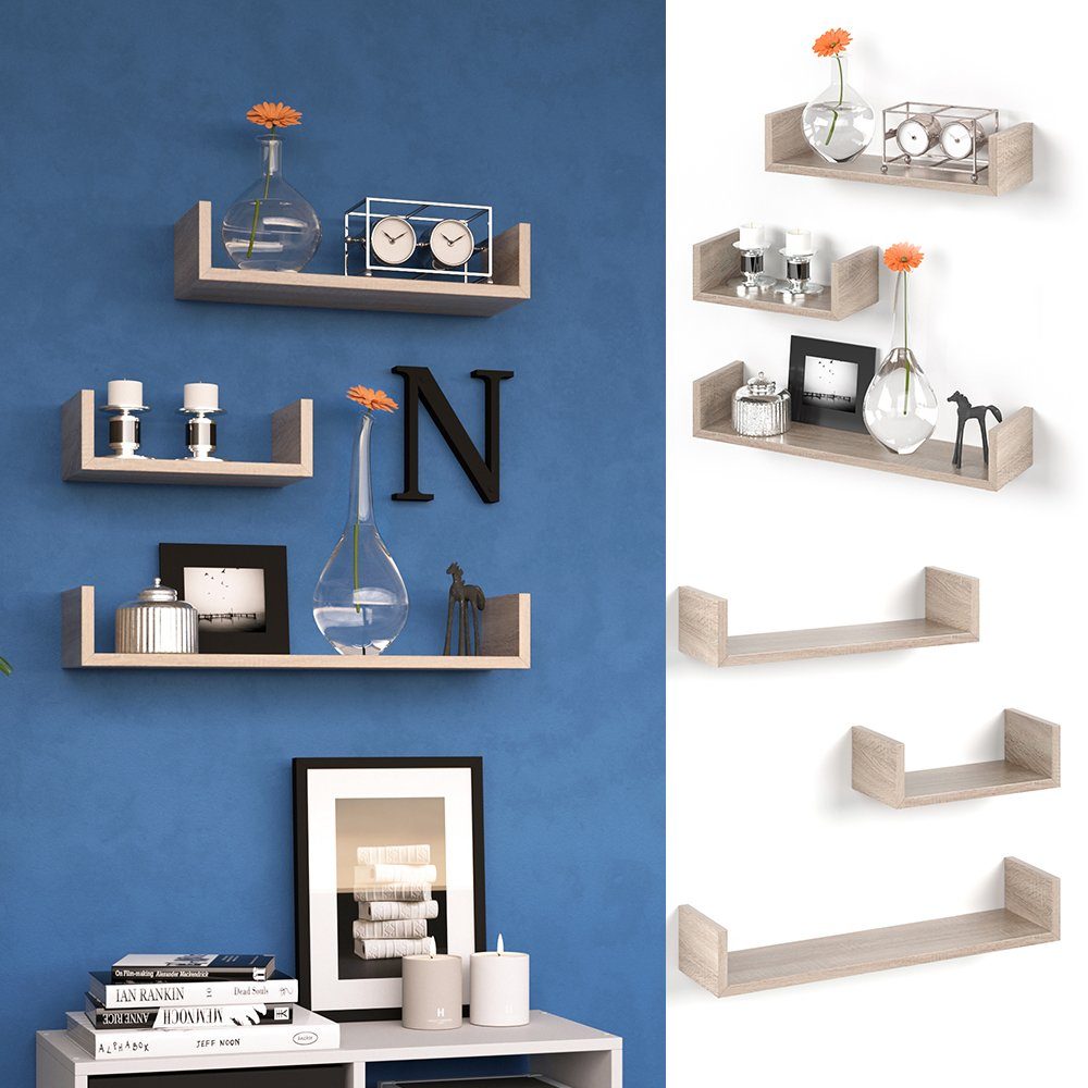 Vicco Bücherregal, Sonoma, 60 x 10 günstig online kaufen