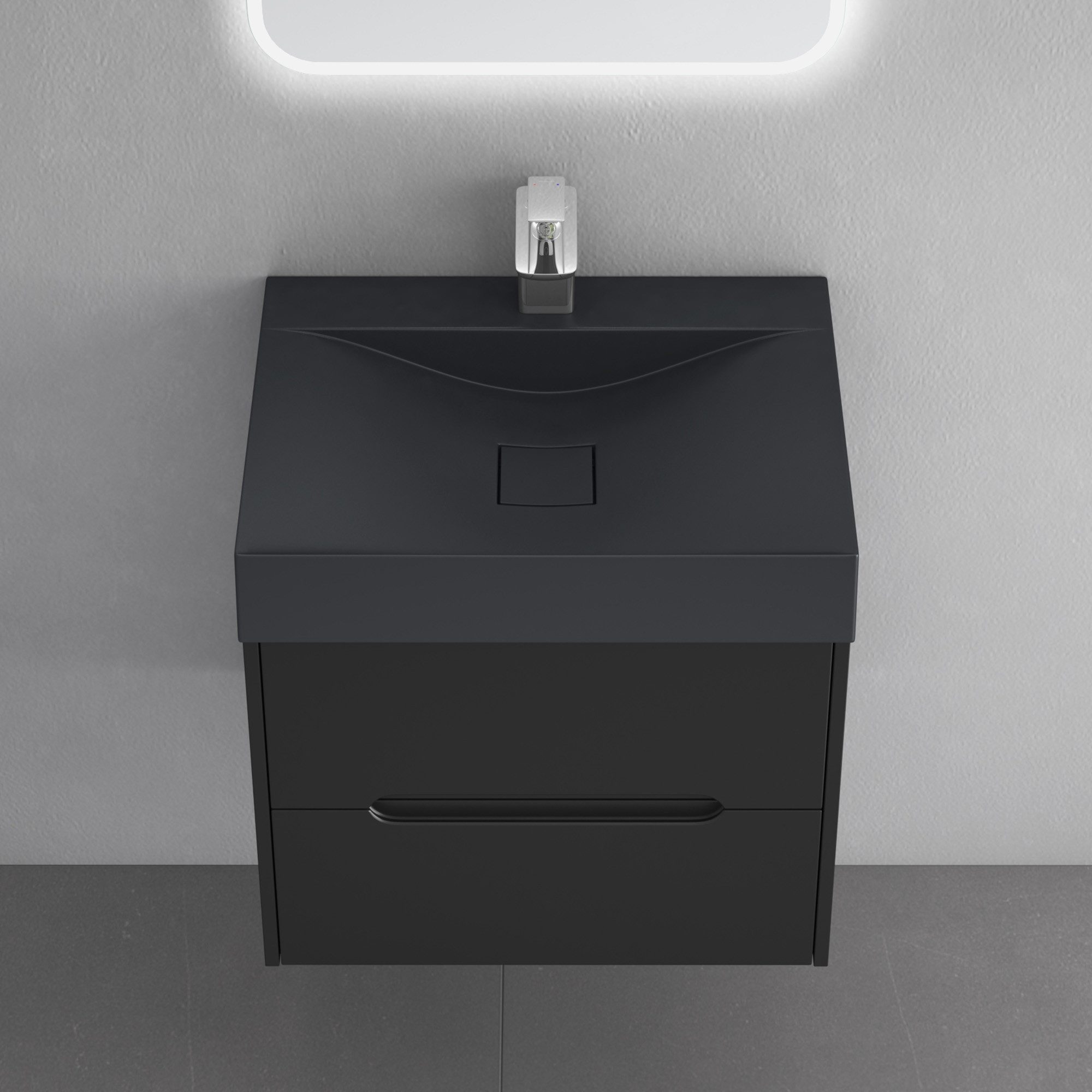 doporro Badmöbel-Set Badschrank Yoga Waschbeckenunterschrank Wandmontage günstig online kaufen