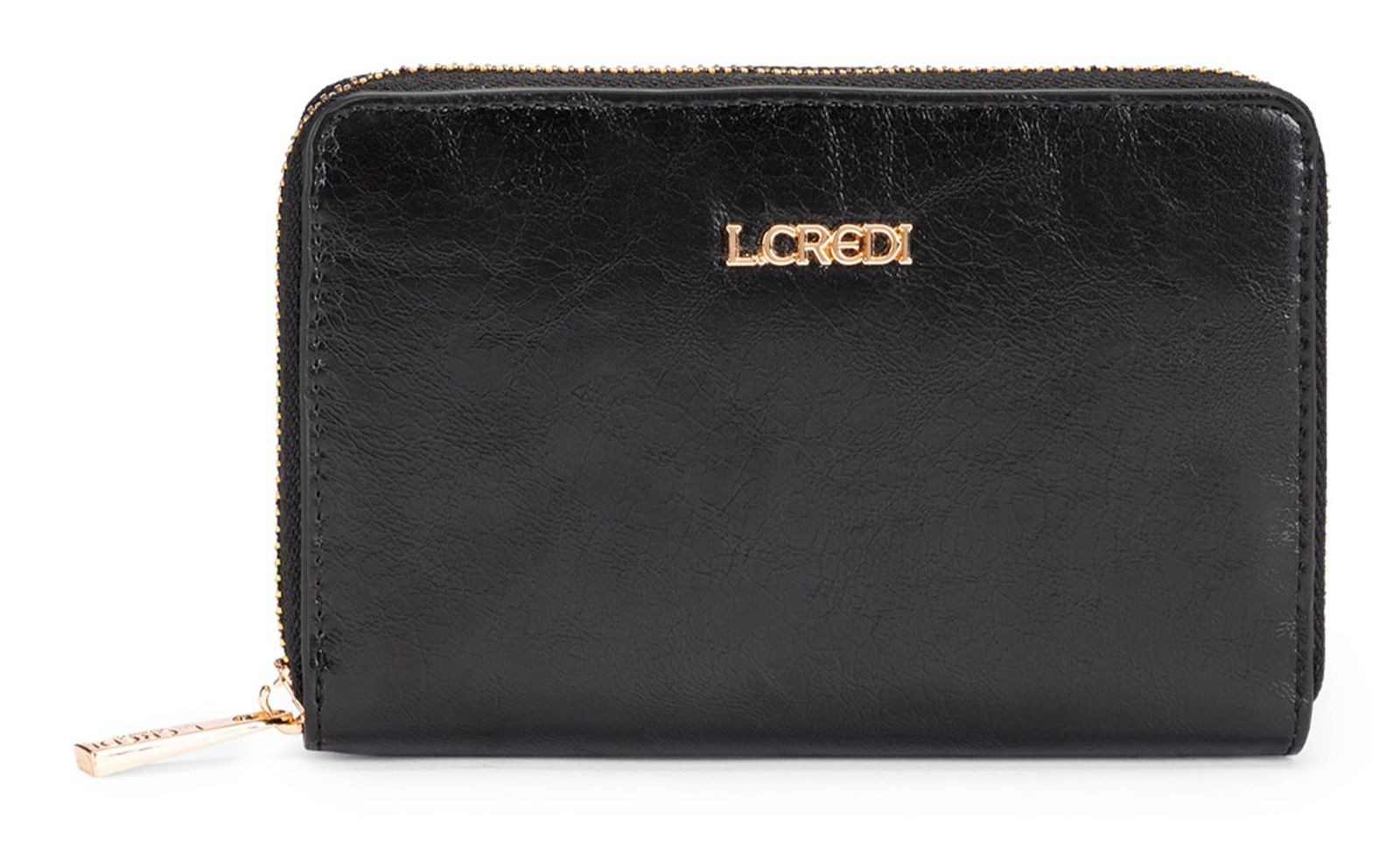 L. CREDI Geldbörse Zip Around Wallet, mit RFID-Blocker Schutz