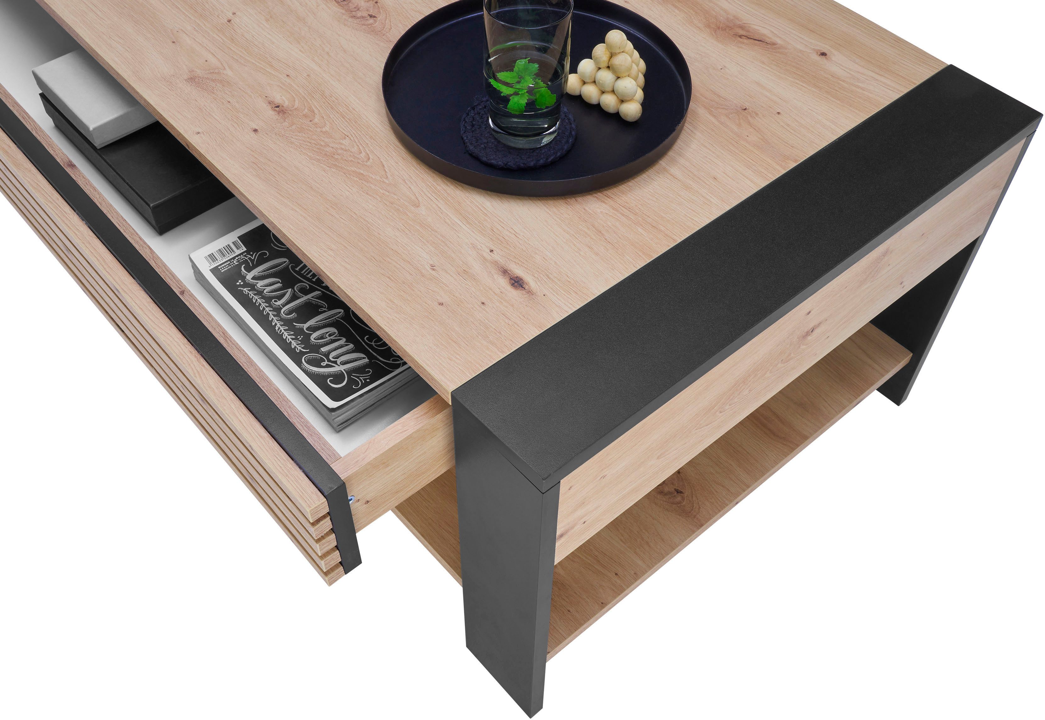 Stolkom Sp.z.o.o. Couchtisch Felipe, TOPSELLER! (Wohnzimmertisch, OTTOs Choice), mit Schubkasten, Wohnzimmertisch in Eiche Artisan Dekor