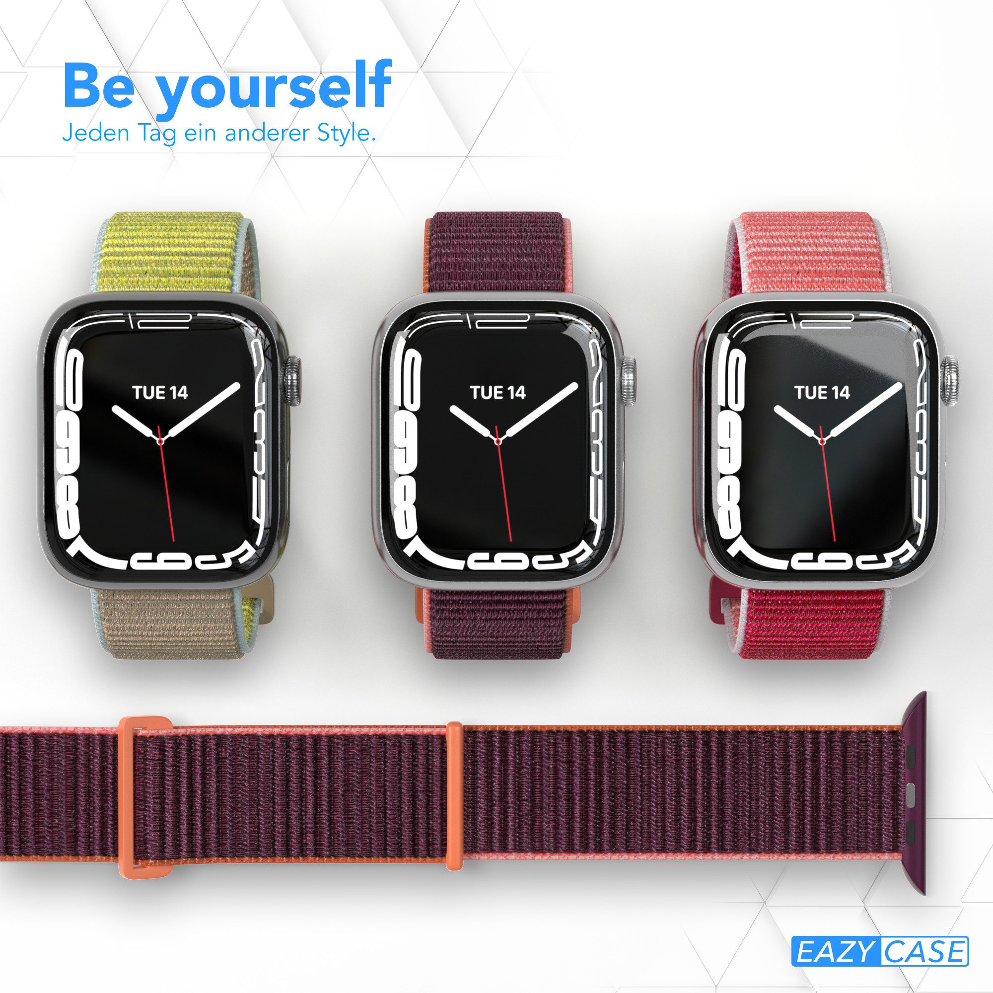 EAZY CASE Uhrenarmband Nylon Band für iWatch 11 10 9 8 7 6 5 4 3 2 SE Ultra günstig online kaufen