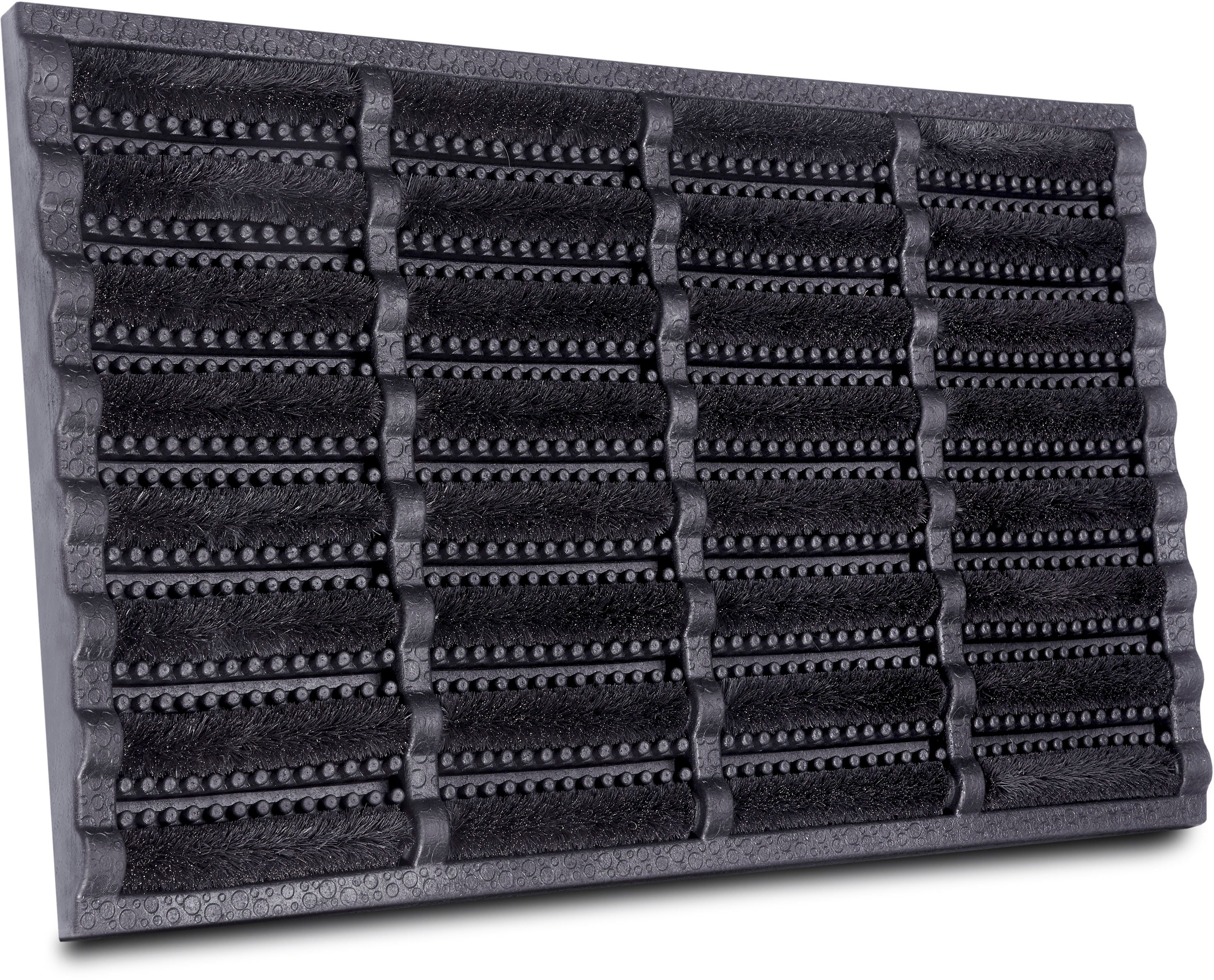 Fußmatte Schmutzfangmatte Brushes Mat, HANSE Home, rechteckig, Höhe: 25 mm, Kokos, Gummi, Schmutzfangmatte, Outdoor, Rutschfest, Innen, Kokosmatte