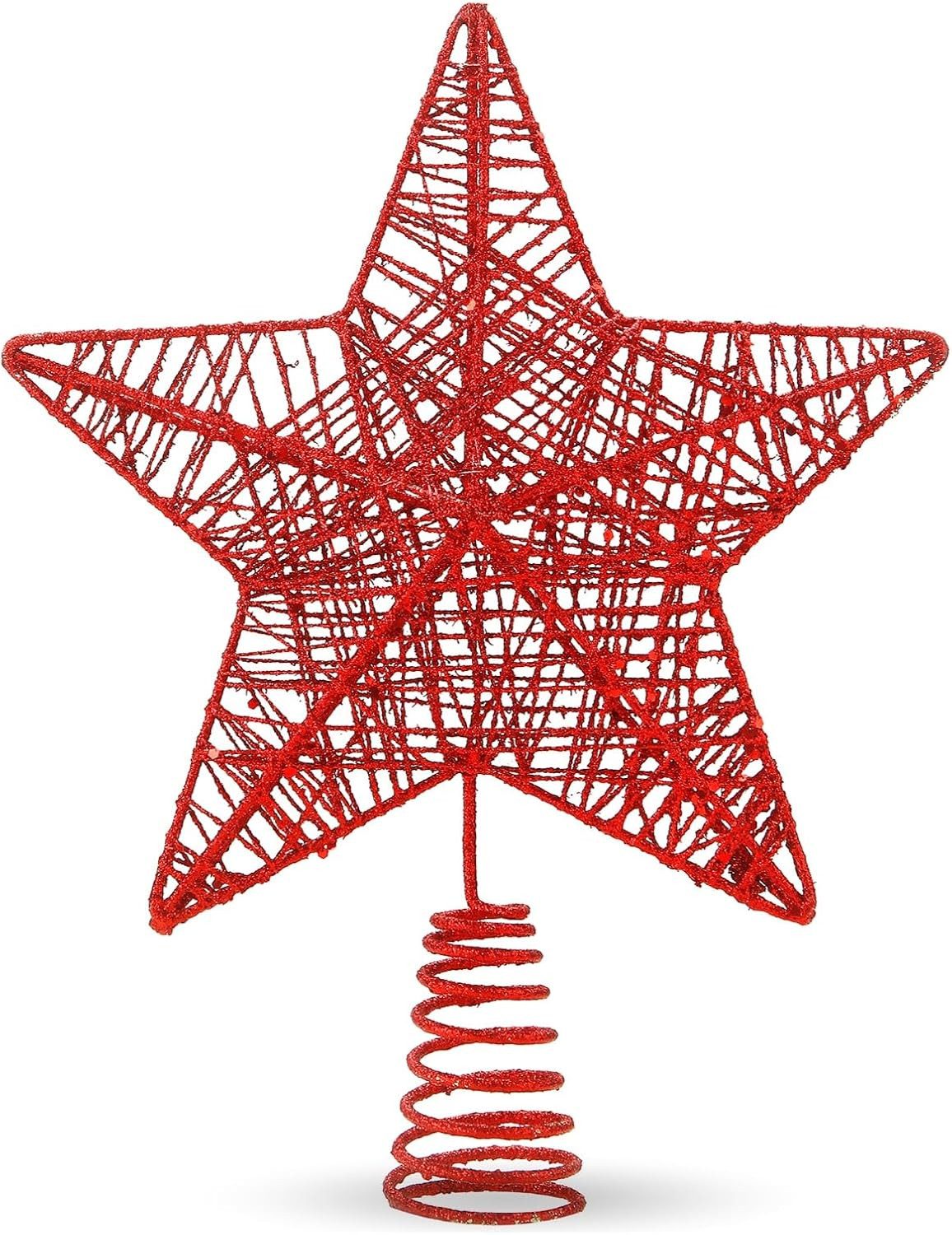 TK Gruppe Christbaumspitze Christbaumspitze für Weihnachtsbaum Baumspitze Aufsatz für Tannenbaum, wiederverwendbar