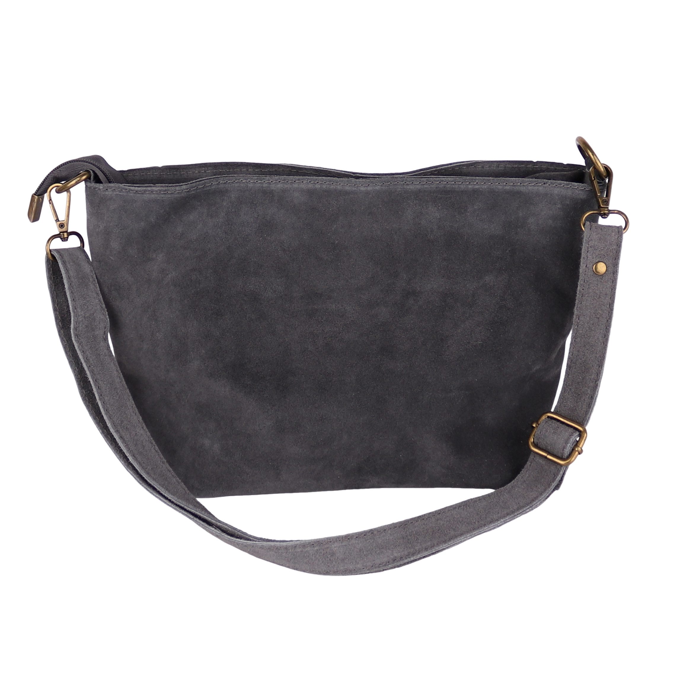 MIRROSI Umhängetasche Damen Crossbody Bag, Echtleder Made In Italy, Mittelgroße Damen Tasche 30x20x13cm