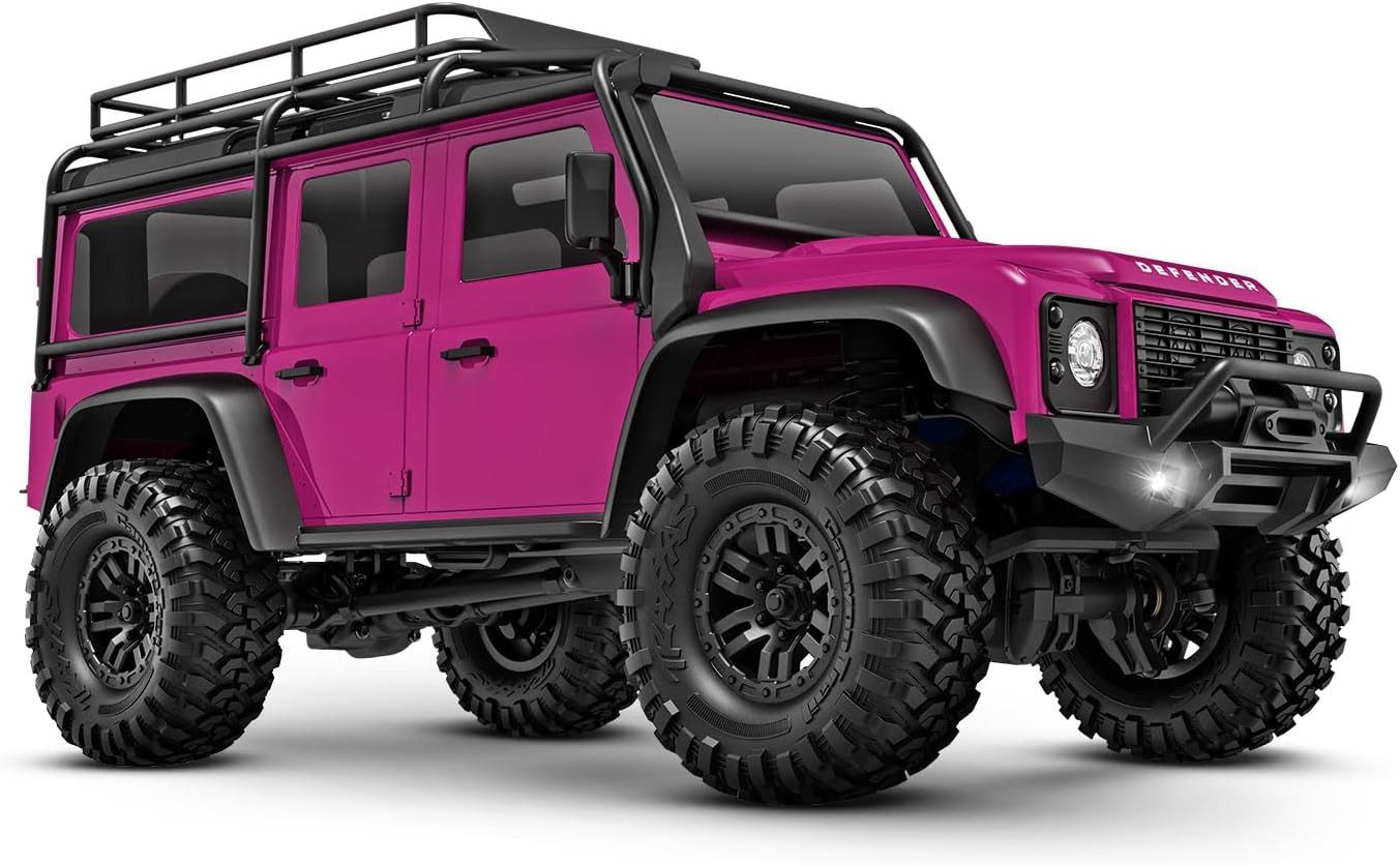 Traxxas Spielzeug-Auto Traxxas TRX-4M 1/18 Land Rover Defender Crawler Pink 4WD RTR