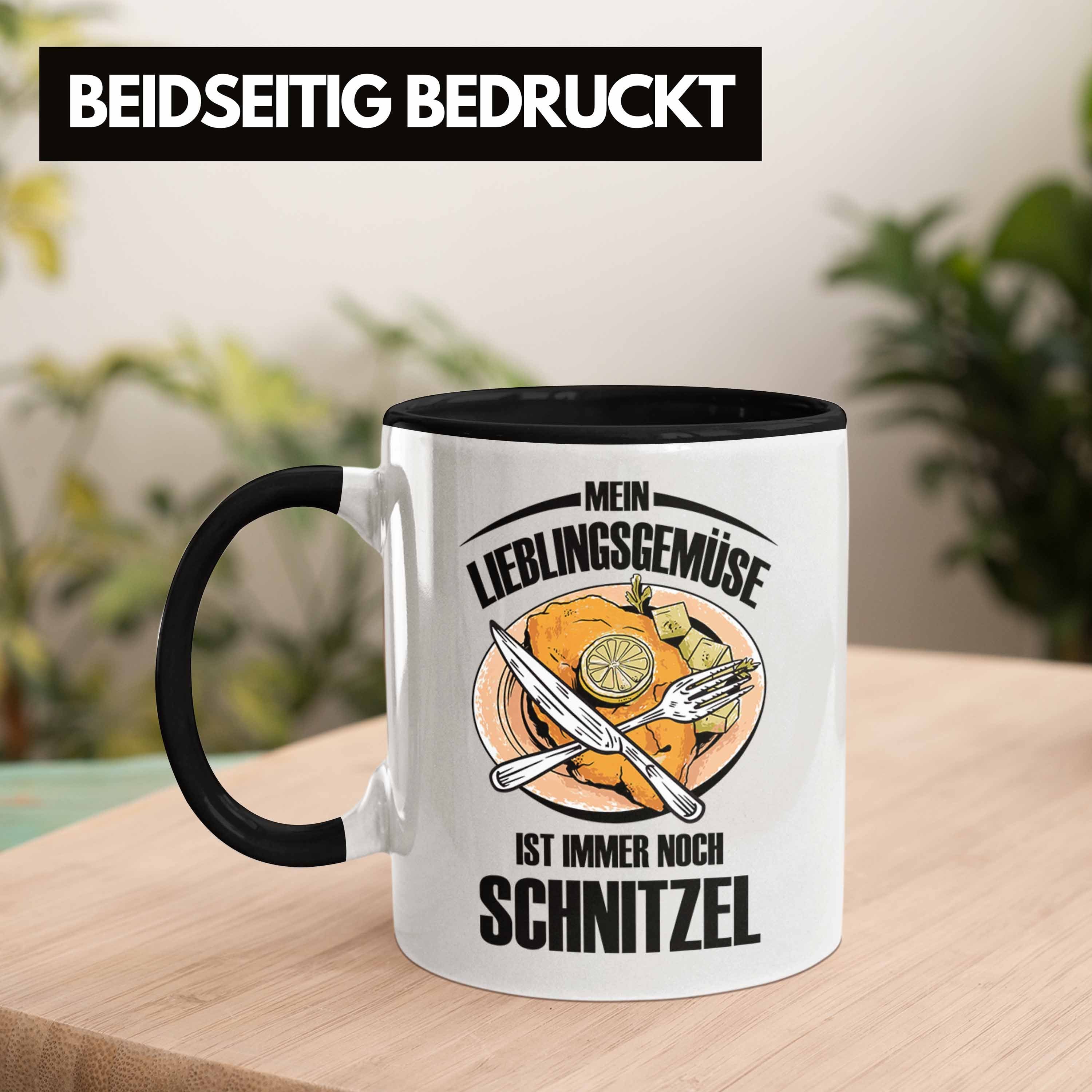 Mein Trendation für Schwarz Lieblingsgemüse Schnitzel-Liebhaber Schnitzel-Tasse Tasse Geschenk