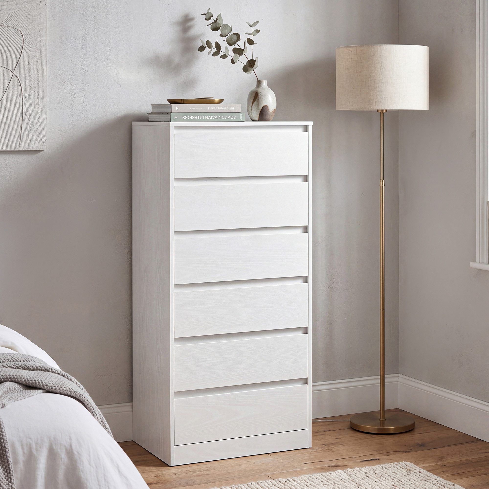 VASAGLE Kommode, mit 3 / 4 / 5 / 6 Schubladen, Komodenschrank, Schubladenschrank