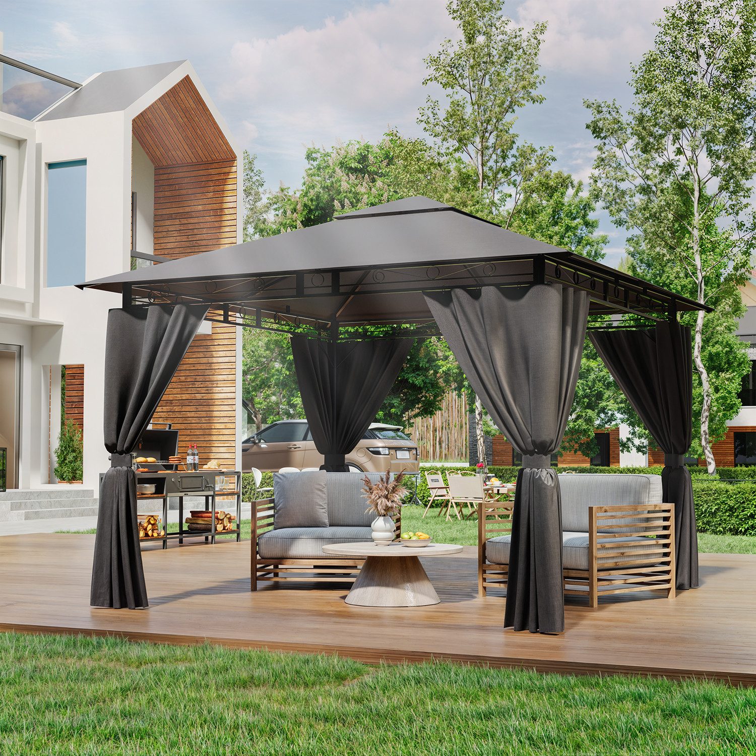 HOMALL Pavillon Gazebo Zelt 3*3/3*4 wetterfestes günstig online kaufen