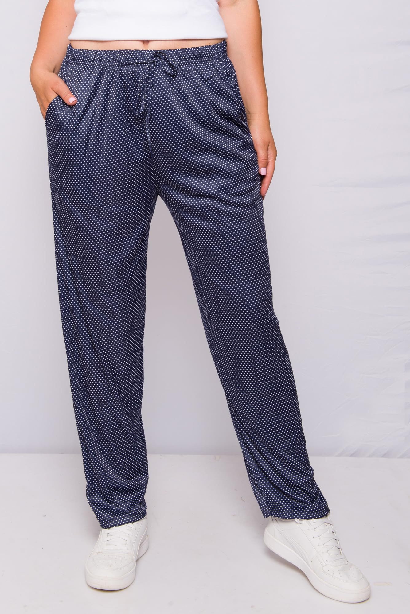 Kendindza Collection Strandhose Damen Sommerhose leicht lang luftige Gemust günstig online kaufen