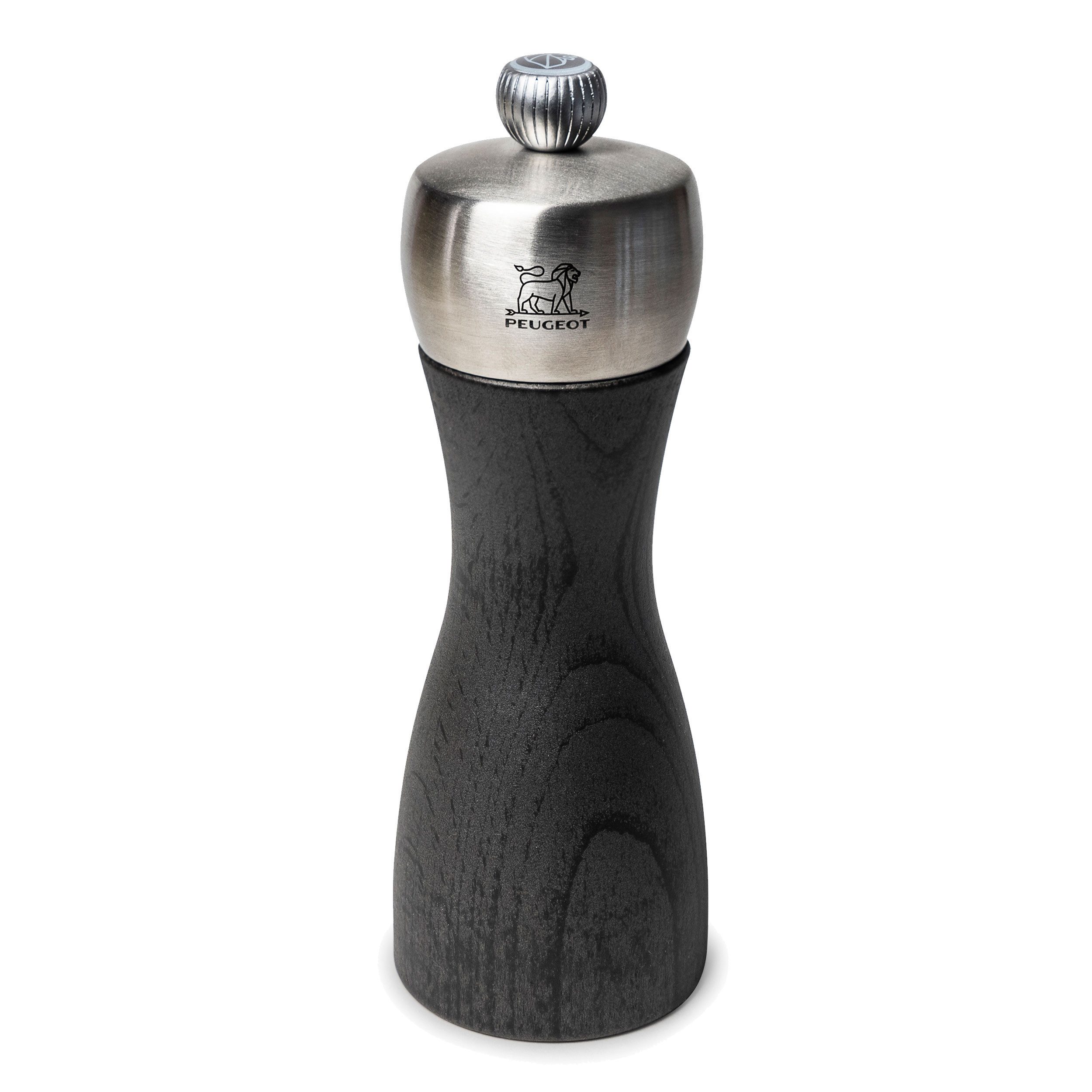 PEUGEOT Salzmühle FIDJI 15cm Anthrazit Buchenholz Edelstahl Stahlmahlw Manuell Manuell