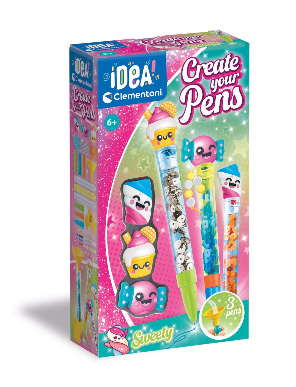 Clementoni® Kreativset Idea, Deine Stift-Kreationen - Sweet