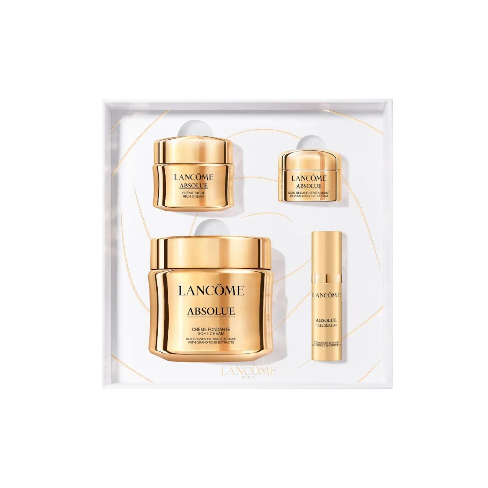 LANCOME Догляд за обличчям-Set Absolue Soft Cream 60 ml Spring Set 1 x Gesichtscreme 60 ml + 1 x Gesichtsserum 5 ml + 1 x Augencreme 5 ml + 1 x Gesichtscreme 15 ml, 4-tlg.