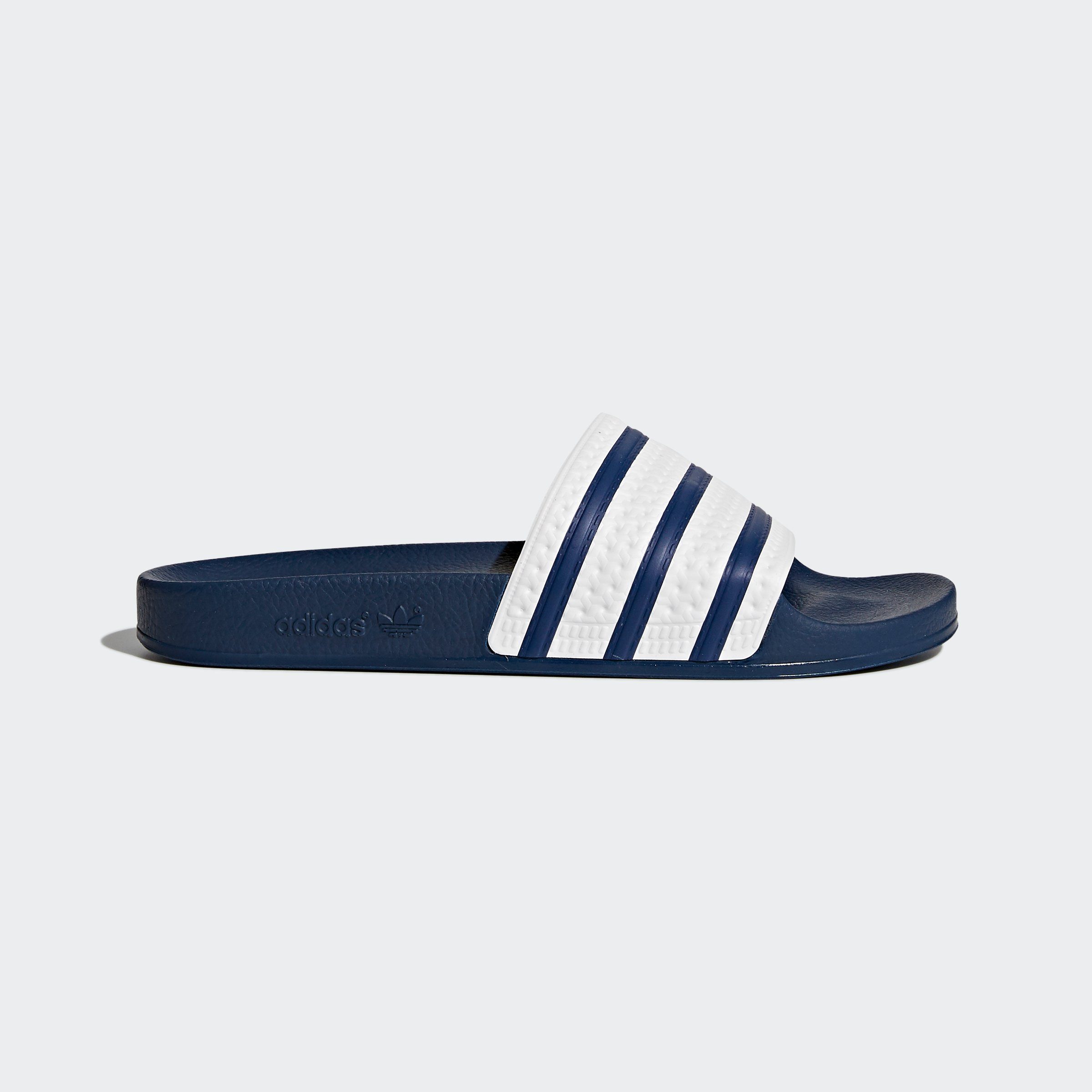 adidas Originals ADILETTE Badesandale ADIBLU-WHT-ADIBLU