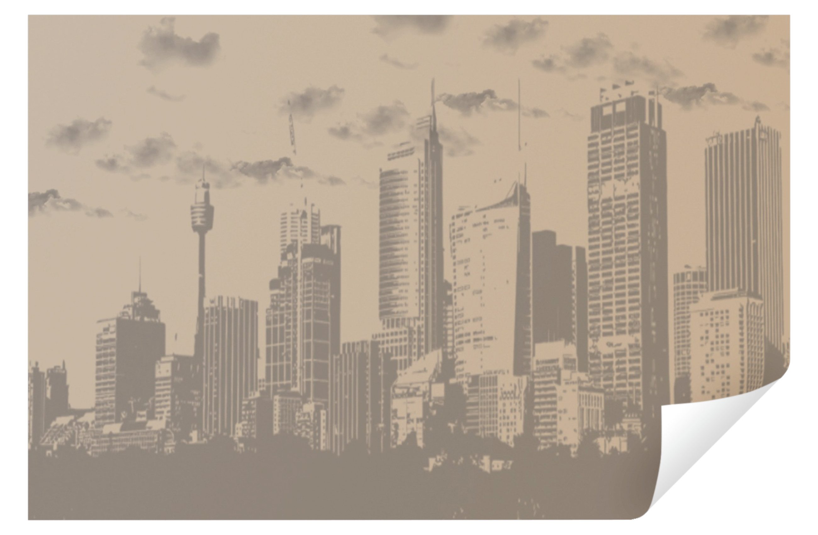 Fototapete Stand Sepia Tapete Wohnzimmer Schlafzimmer Wandtapete 368x254