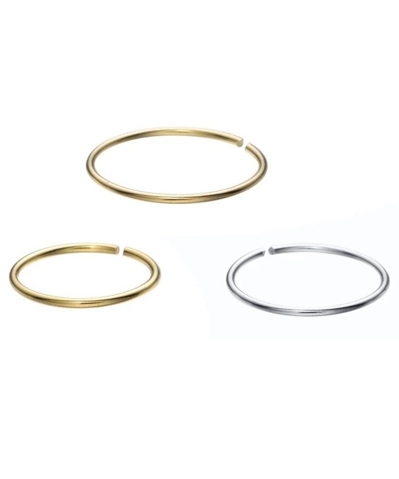 Nasenpiercing Nasenring Silber 925 Offener Ring Biegbar Helix, 8mm, 10mm
