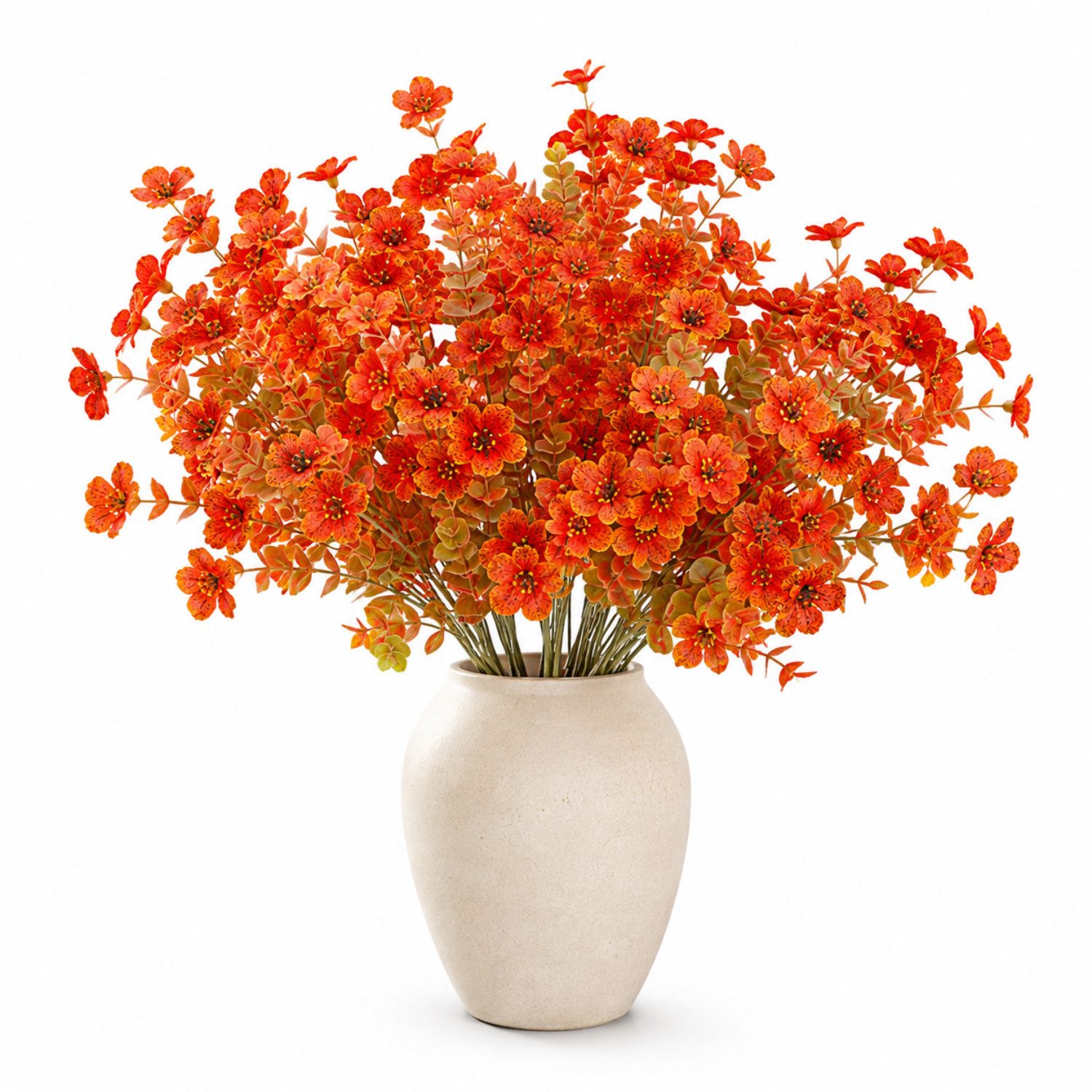 Kunstblumenstrauß 5er Set Künstliche Blumen Orange