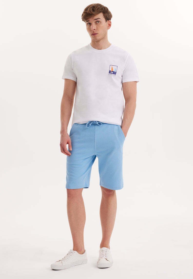 Blue Shorts Blissful (1-tlg) WESTMARK SHORTS CORE LONDON