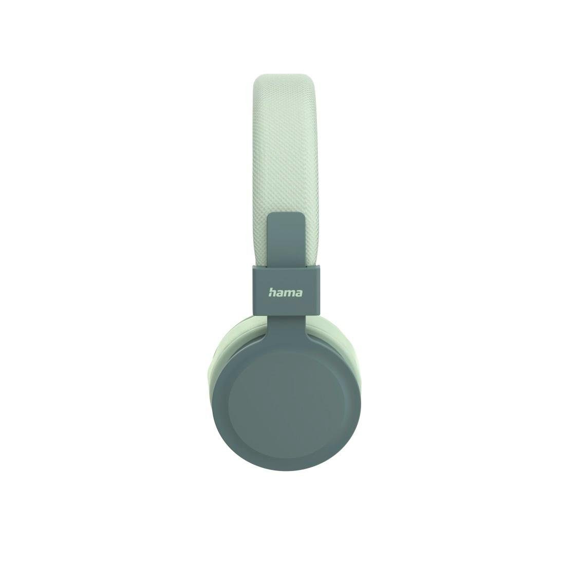 Google Now, "Freedom Lit", On-Ear, Hama (AN-Funktionen, On-Ear-Kopfhörer faltbar, grün Geräuschisolierung, mit Mikrofon kompatibel Siri, faltbar) mit Bluetooth®-Kopfhörer