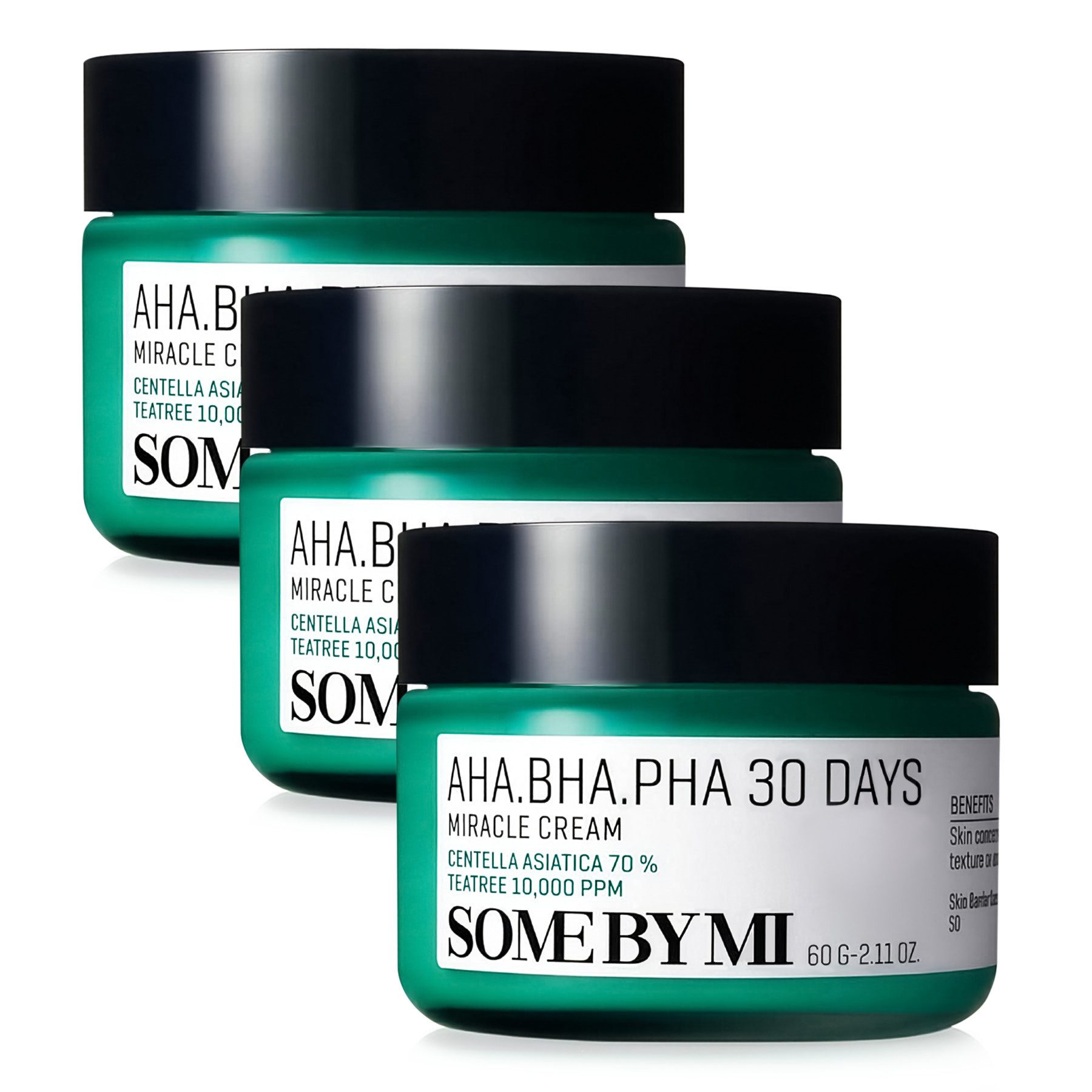 Some By Mi Tagescreme Gesichtscreme Tagescreme Miracle Cream Anti-Aging empfindliche Haut, 3-tlg., Feuchtigkeitscreme, Straffung, Gesichtspflege