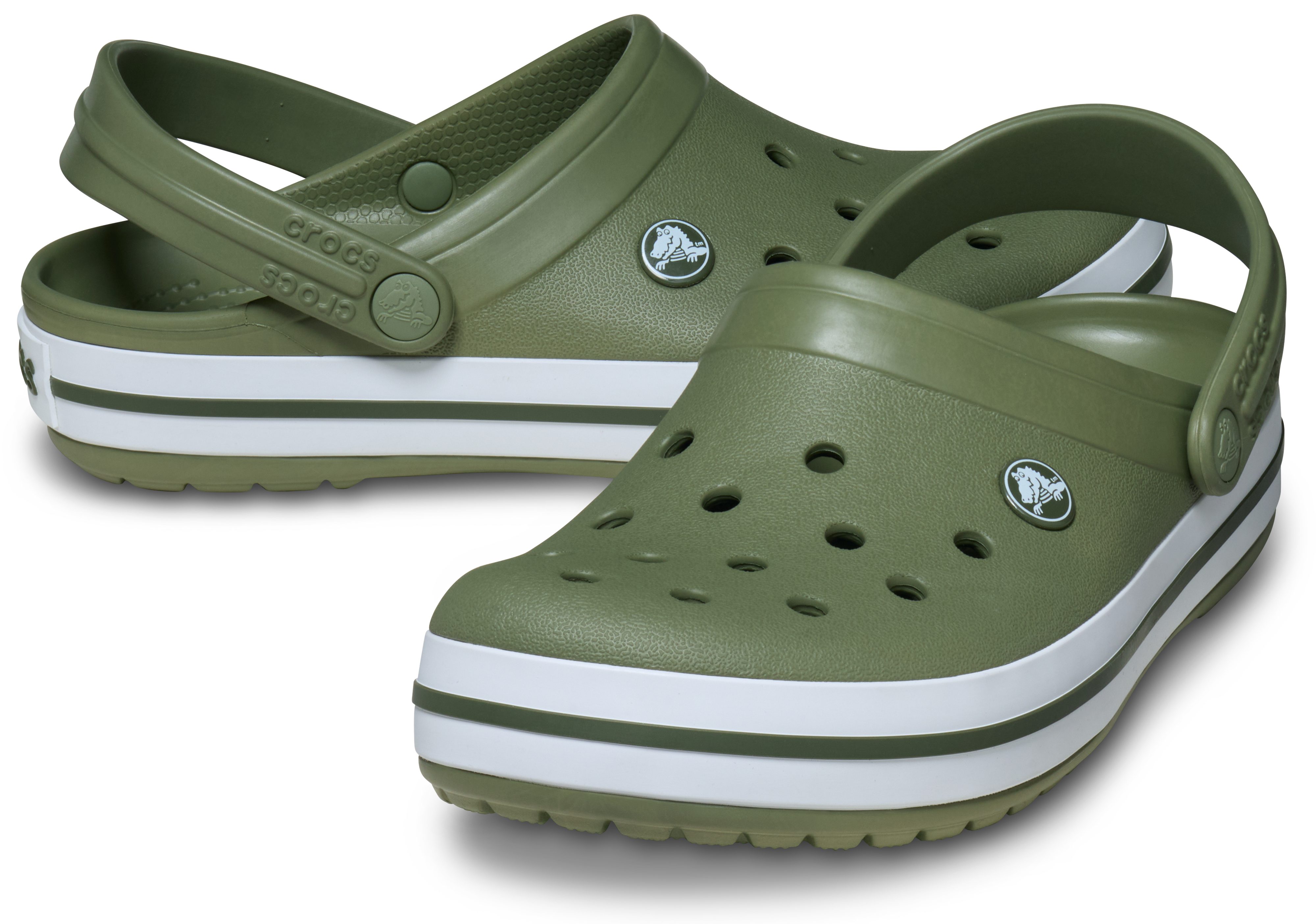 Crocs Crocband Clog Sommerschuh, Gartenschuh, Poolslides, mit farbiger Laufsohle