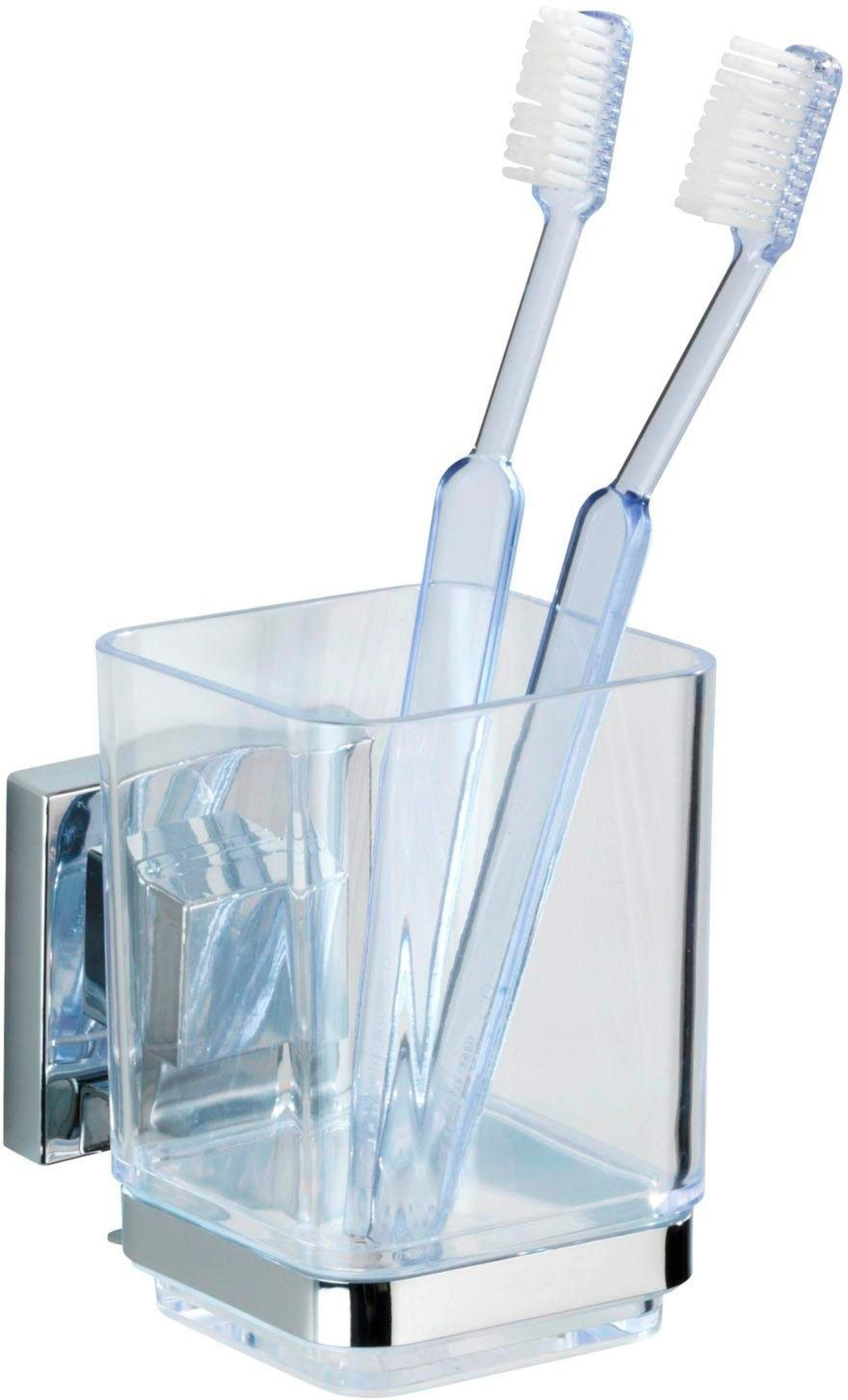 WENKO Zahnputzbecher Quadro, Vacuum-Loc® günstig online kaufen