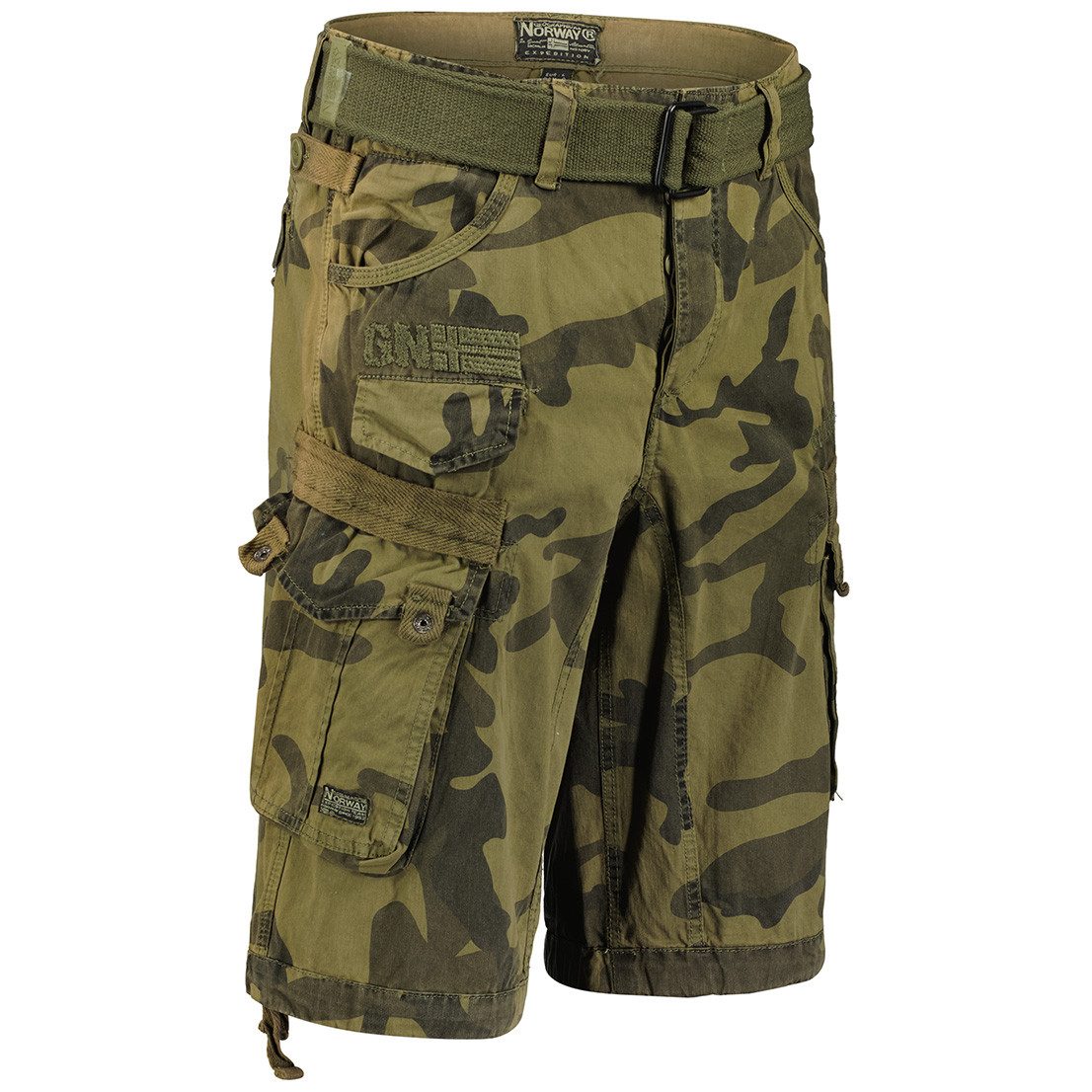 Geographical Norway Cargobermudas Geographical Norway Herren Bermuda 1043 M Khaki / Camo