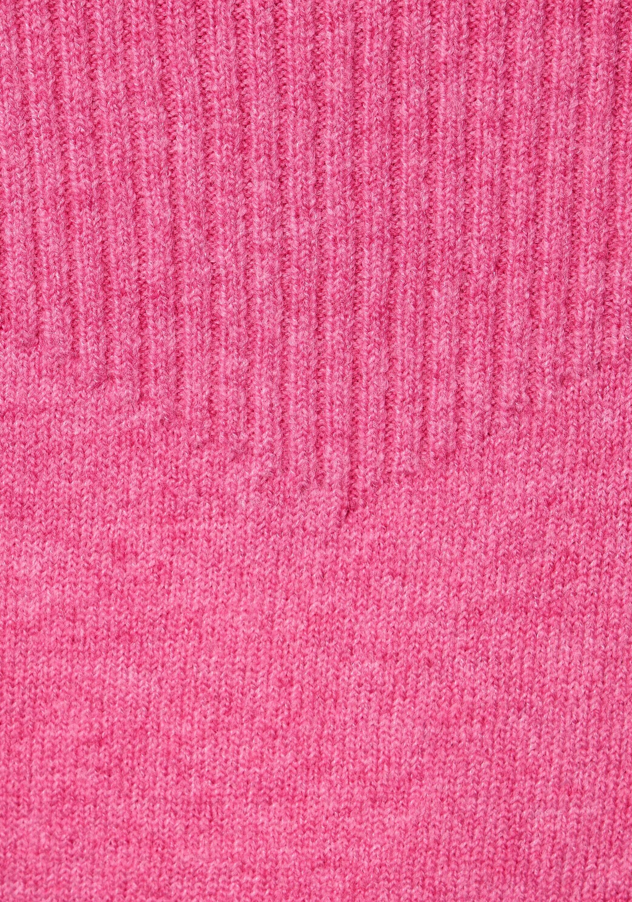 Strickmuster pink ONE mit melange Strickpullover STREET