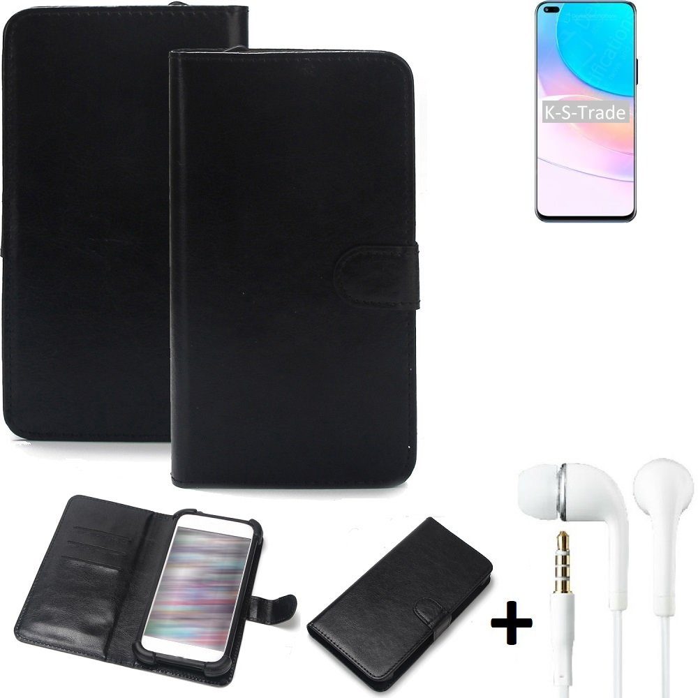 K-S-Trade Handyhülle für Huawei nova 8i, Wallet Case Handyhülle Schutzhülle Flip cover Flipstyle Tasche