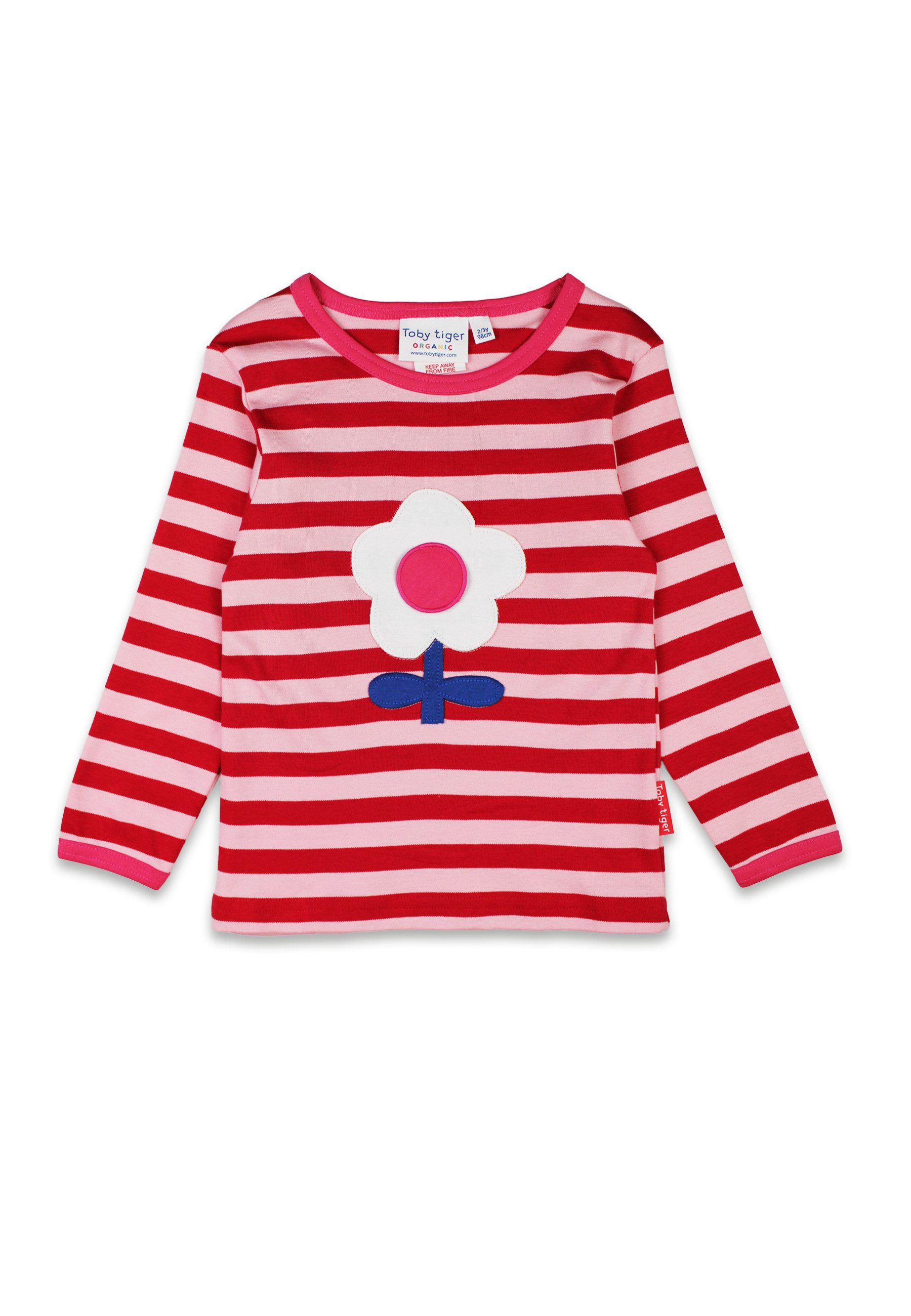 Langarmshirt Langarmshirt mit Blumen Applikation
